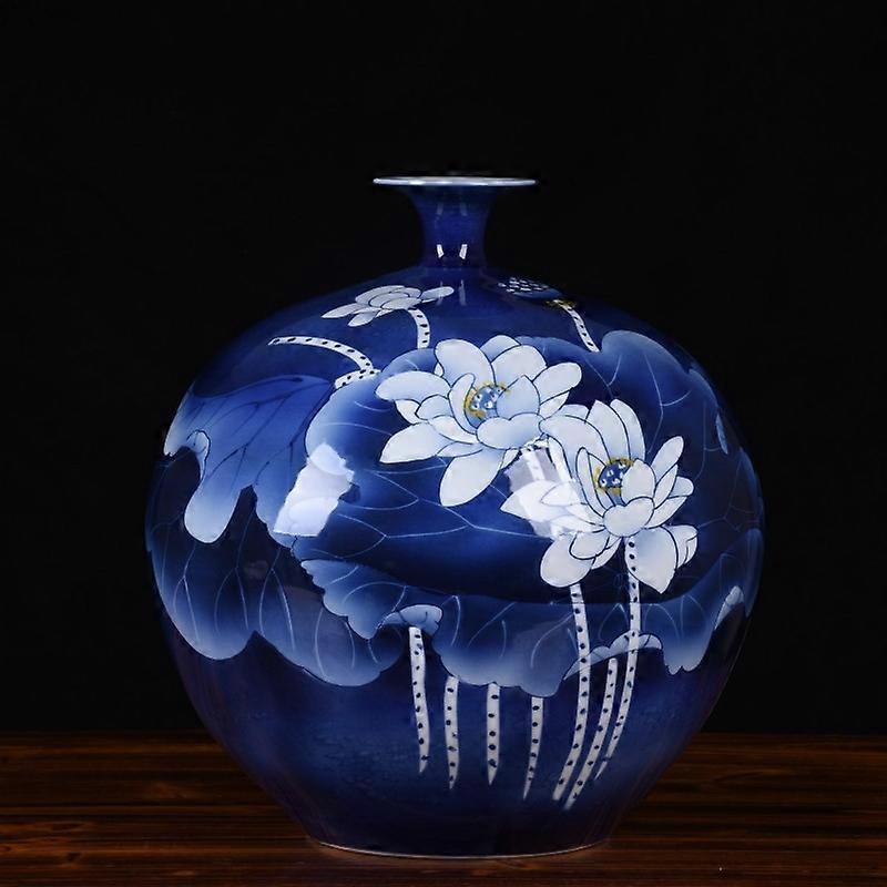 Elegant Gift-Ready Handcrafted Blue & White Vase