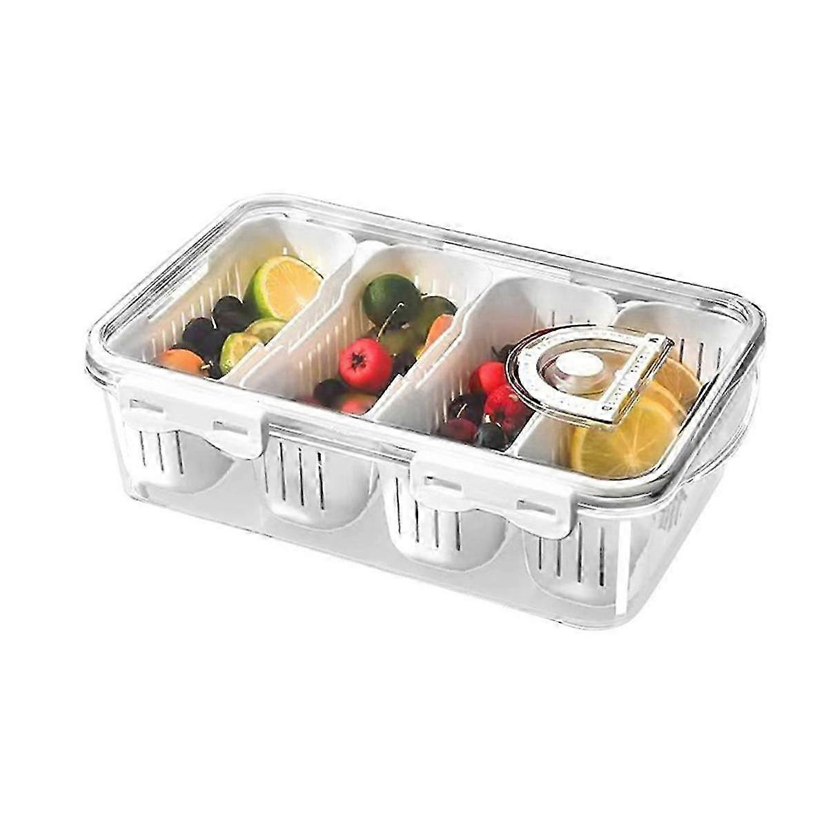 Snack Box Container Reusable Snackle Containers Outdoor Fruit Boxes Snack Plates Storage Container