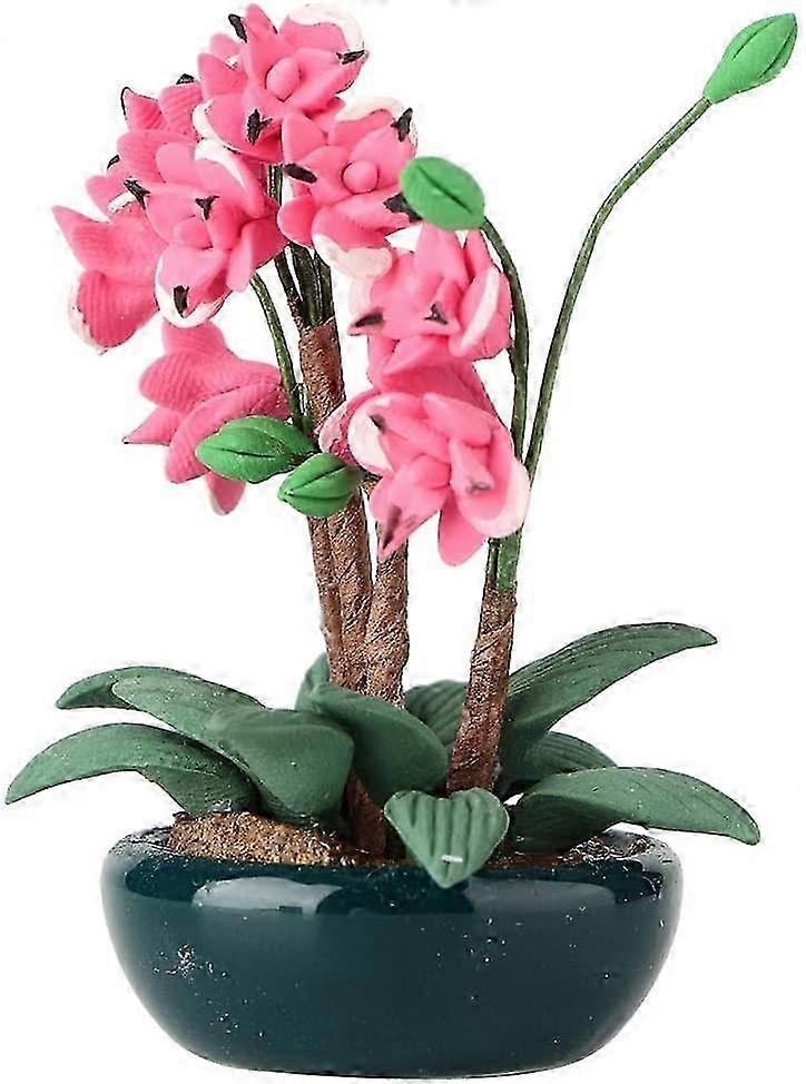 Mini Rose Potted Plant Simulation Model for Doll House