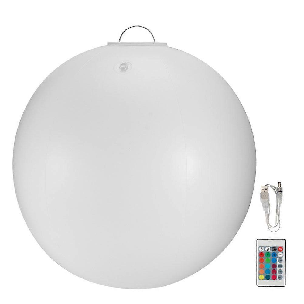 50cm USB Inflatable Ball Lamp RGB Color Changing Ball Light for Patio Garden Lawn Party Decorations