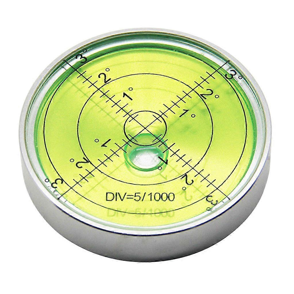 60mm/2.36" Bullseye Level Aluminium for Case Round Bubble Level Precision Round
