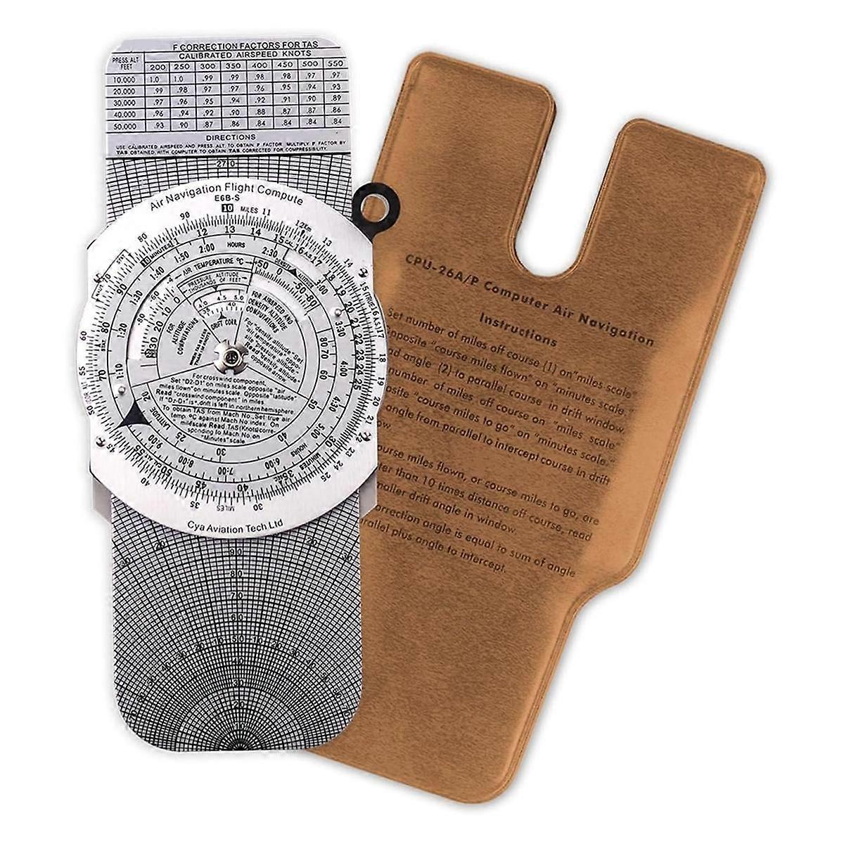 E6B Metall Flugcomputer,Luftfahrt Aluminium Flugcomputer,Luftfahrt Pilot Taschenrechner Standard Flig