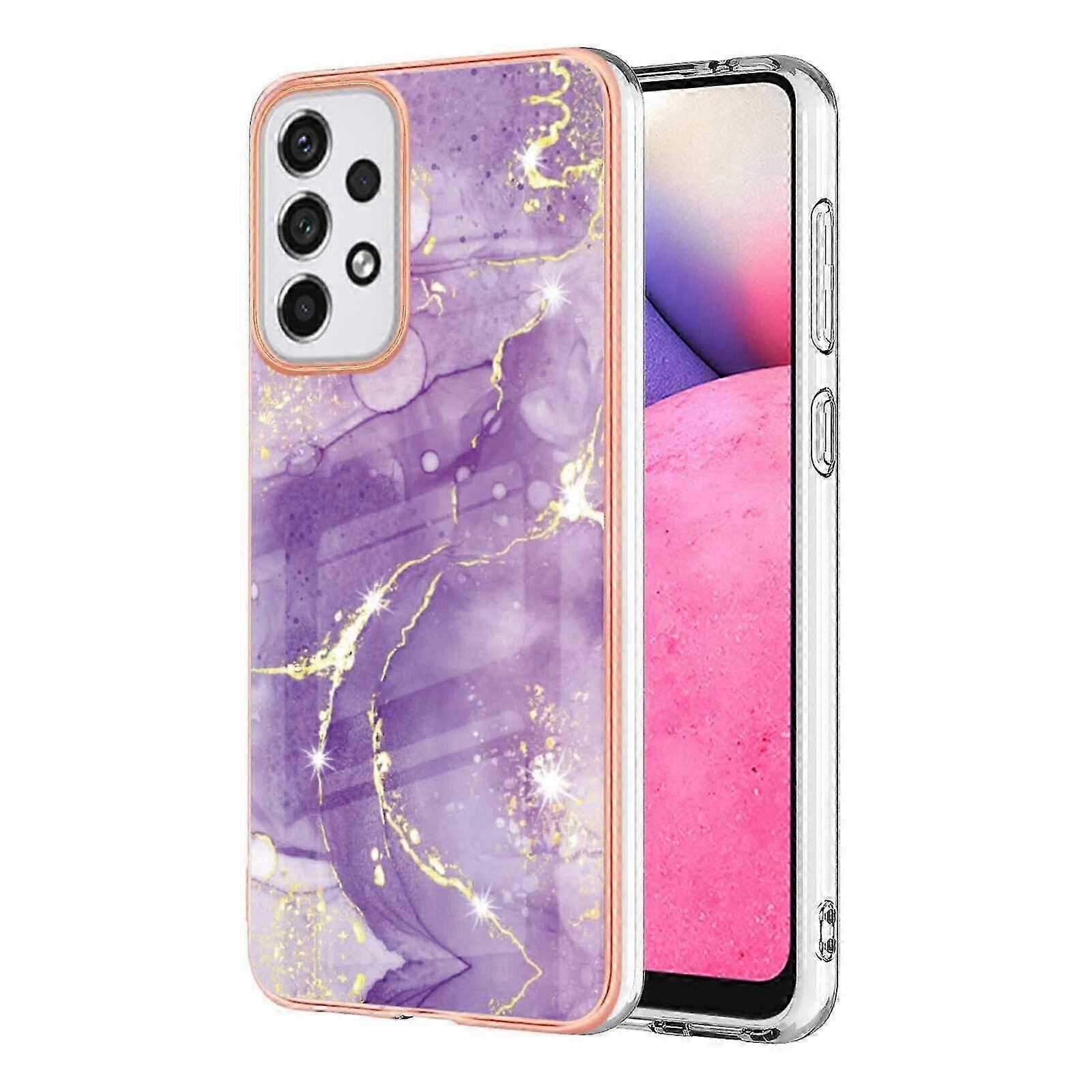 Compatible with Samsung Galaxy A33 5G Soft Case Marble Pattern Enhanced Camera & Screen Protection Cover