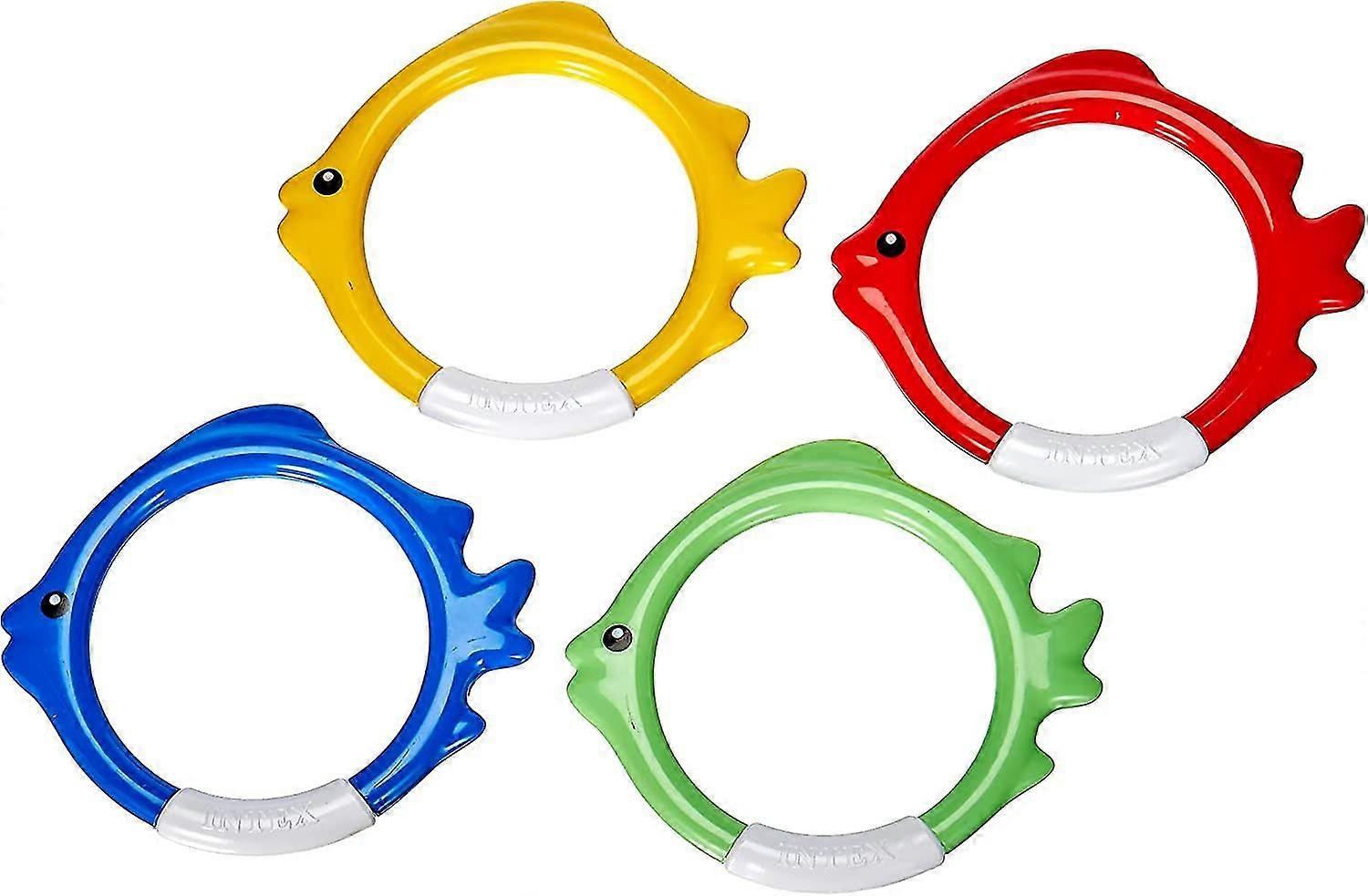 4 Pa Diving Circles Swim Pool Diving Toys Plastic Fish Shape Diving Pool Toys Underwater Circles Colorful Pool Circles Swim Diving Training,1783