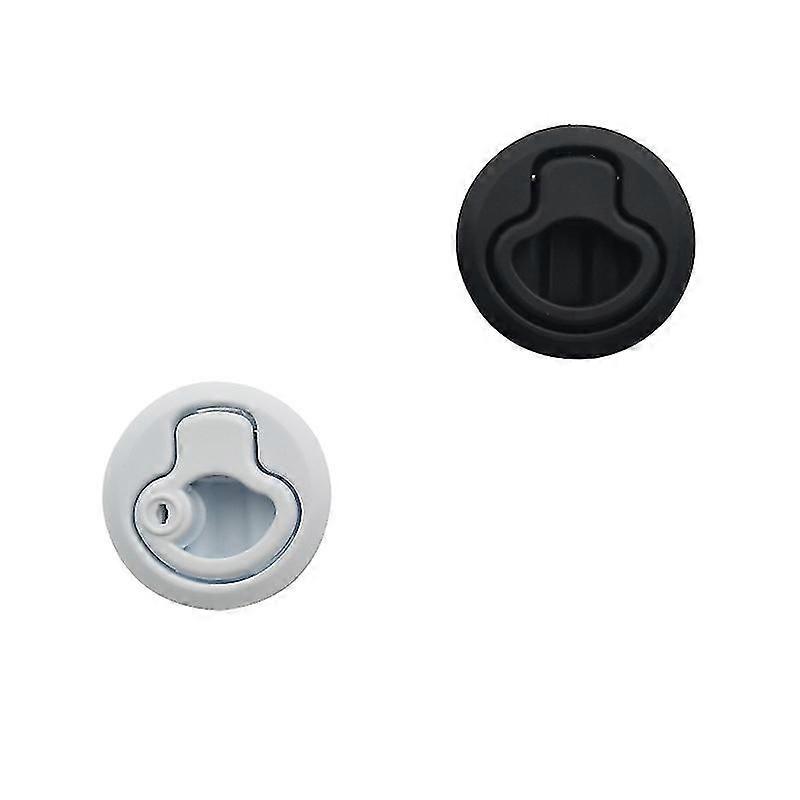 Locking Flush Pull Slam Latch Hatch Lock Boat Hatch Lock For Camper Rv Trailer2pcs-black)
