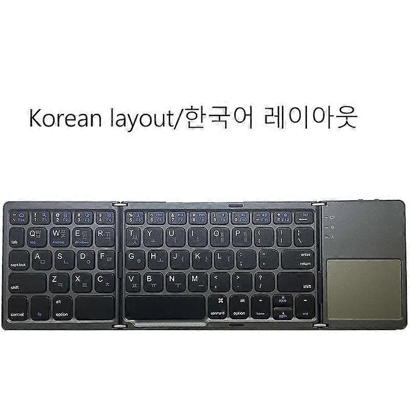 Wireless Mini Folding Bluetooth-compatible Keyboard For iPad Android Windows iOS Phone Tablet Wireless Keyboard With TouchpadNEW