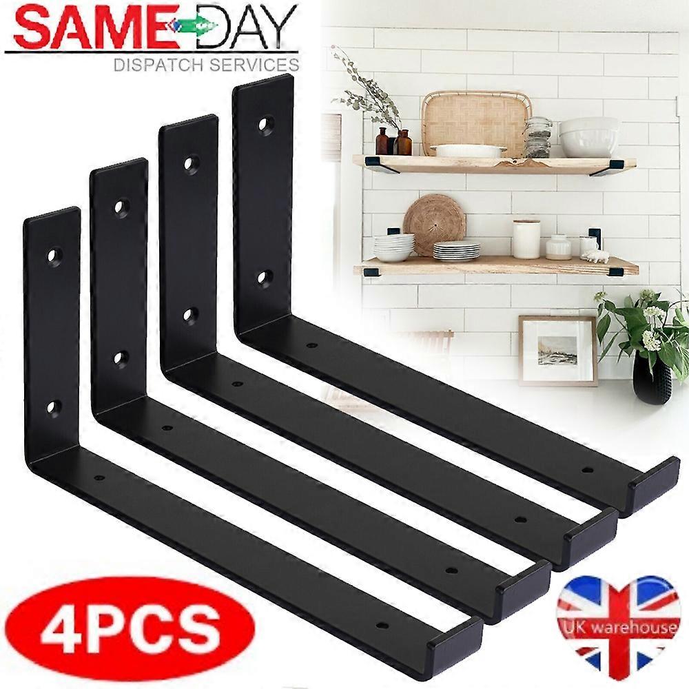2/4PCS βαρέων καθηκόντων χειροποίητα βιομηχανικά στηρίγματα ραφιών πινάκων σκριωμάτων μετάλλων ρουστίκ