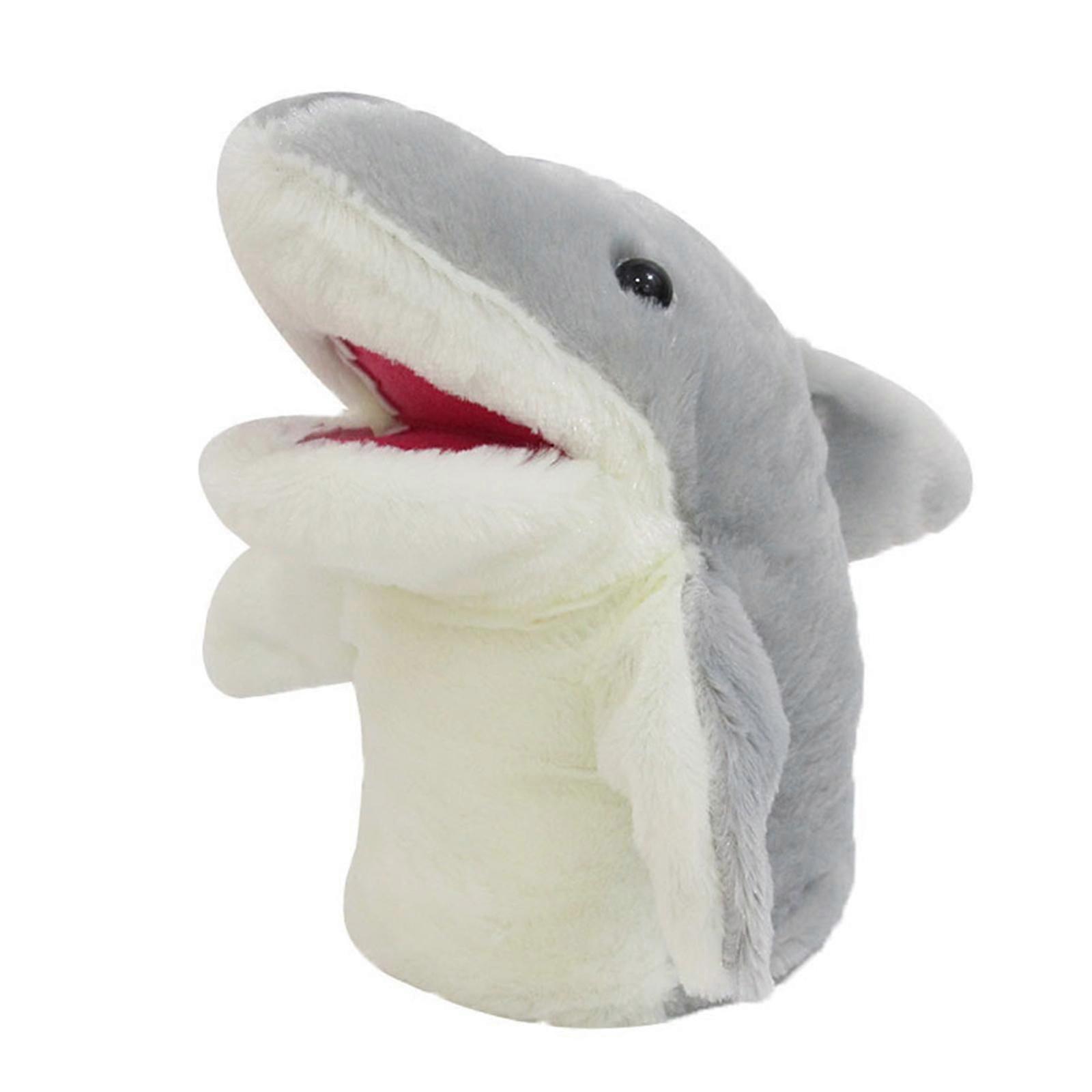 Shark Hand Puppet Plush Toy Creative Shark Plush Toy for Playroom Study Sofa