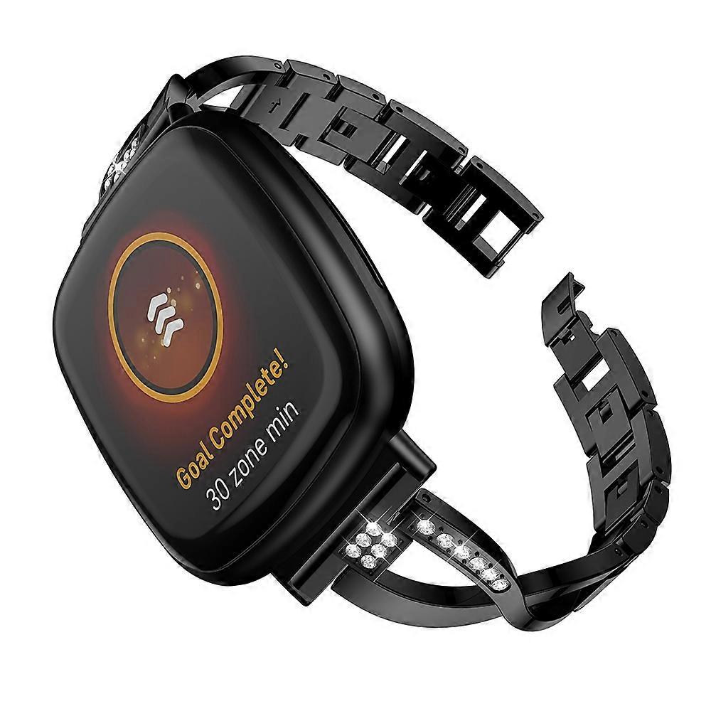 For Fitbit Versa 3 / Sense Universal Diamond Metal Watch Band