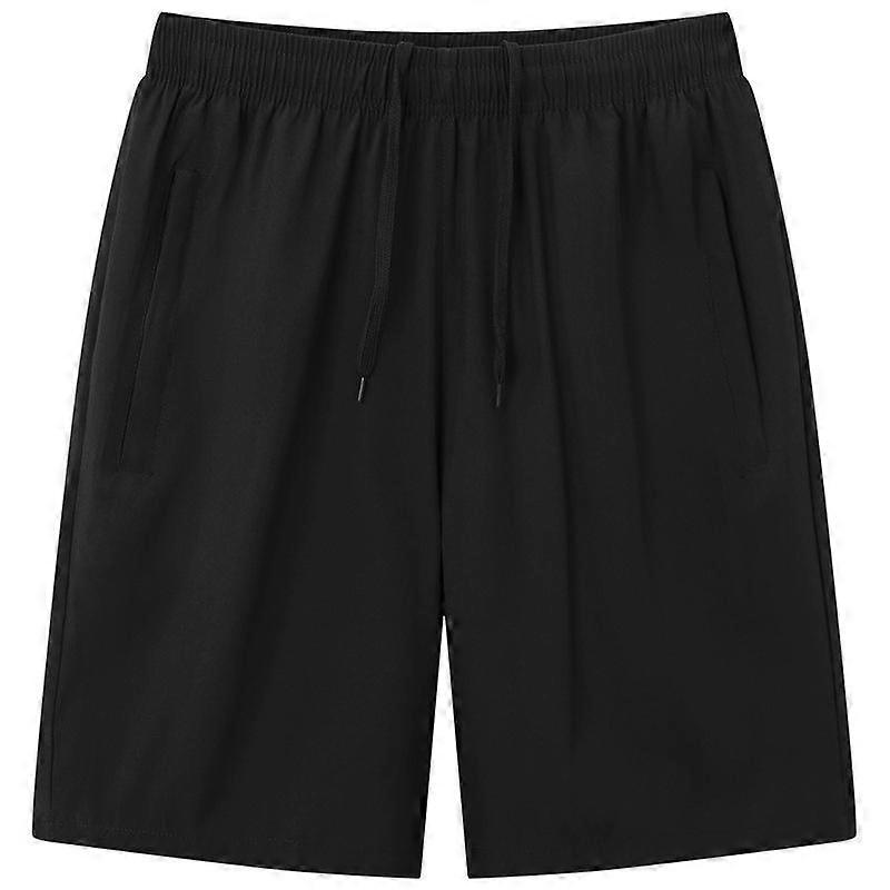 Sports and Leisure Plus Size Running Loose Shorts, Men's Elastic Waist Pants
