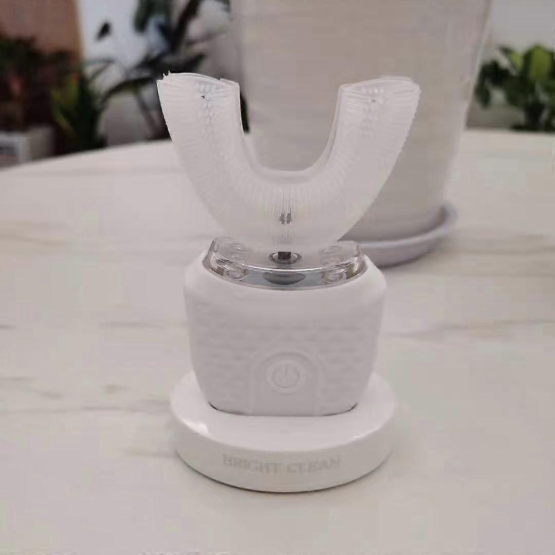 360° Teeth Cleaning U Type Electric Toothbrush Automatic Intelligent Ultrasonic Toothbrush 3 Modes USB Charging IPX7 Waterproof Adult / Child Use