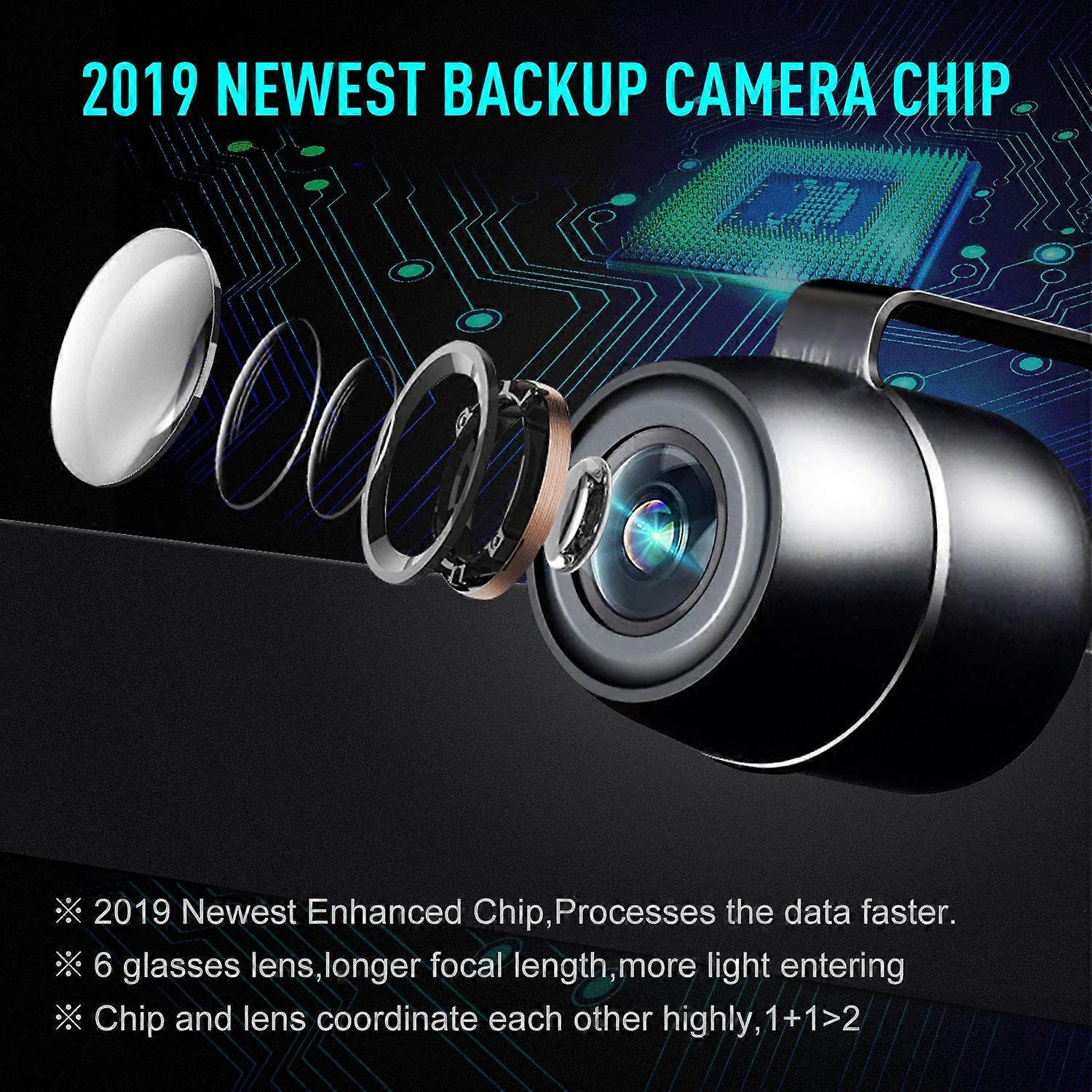 Reverse Backup Camera,149 Degree Wide View Angle Universal Car Front/Side/Rear View Camera