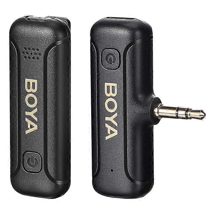 BOYA BY-WM3T2-M1 Mini Clip-On Microphone for Camera Noise Reduction Plug-and-Play Wireless Lavalier Mic with 3.5mm TRS Connector