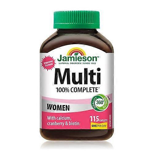 Jamieson Vitamins 100% Complete Multi Women, 115 Count (Pack of 3)