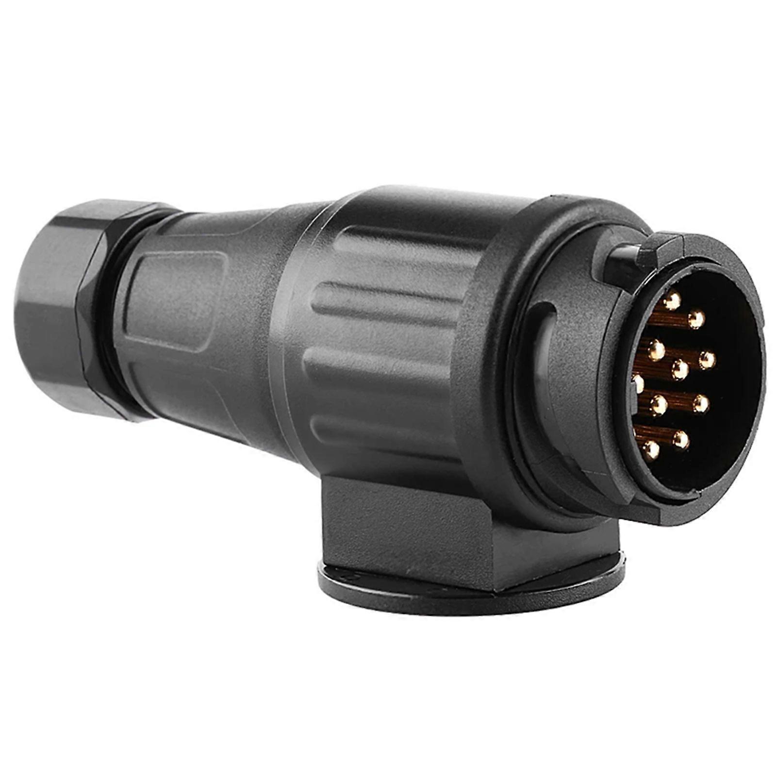 13 Pin Plastic Trailer Plug Socket 12V Universal Tow Bar Trailer Socket for Car Truck RV