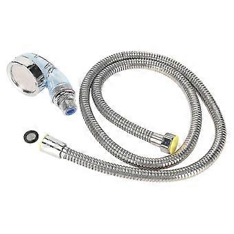 Shampoo Bowl Sprayer Head Hose Kit Salon Barber Shop Faciliteiten 120cm Galvaniseerbuis L Blauw Drukmondstuk