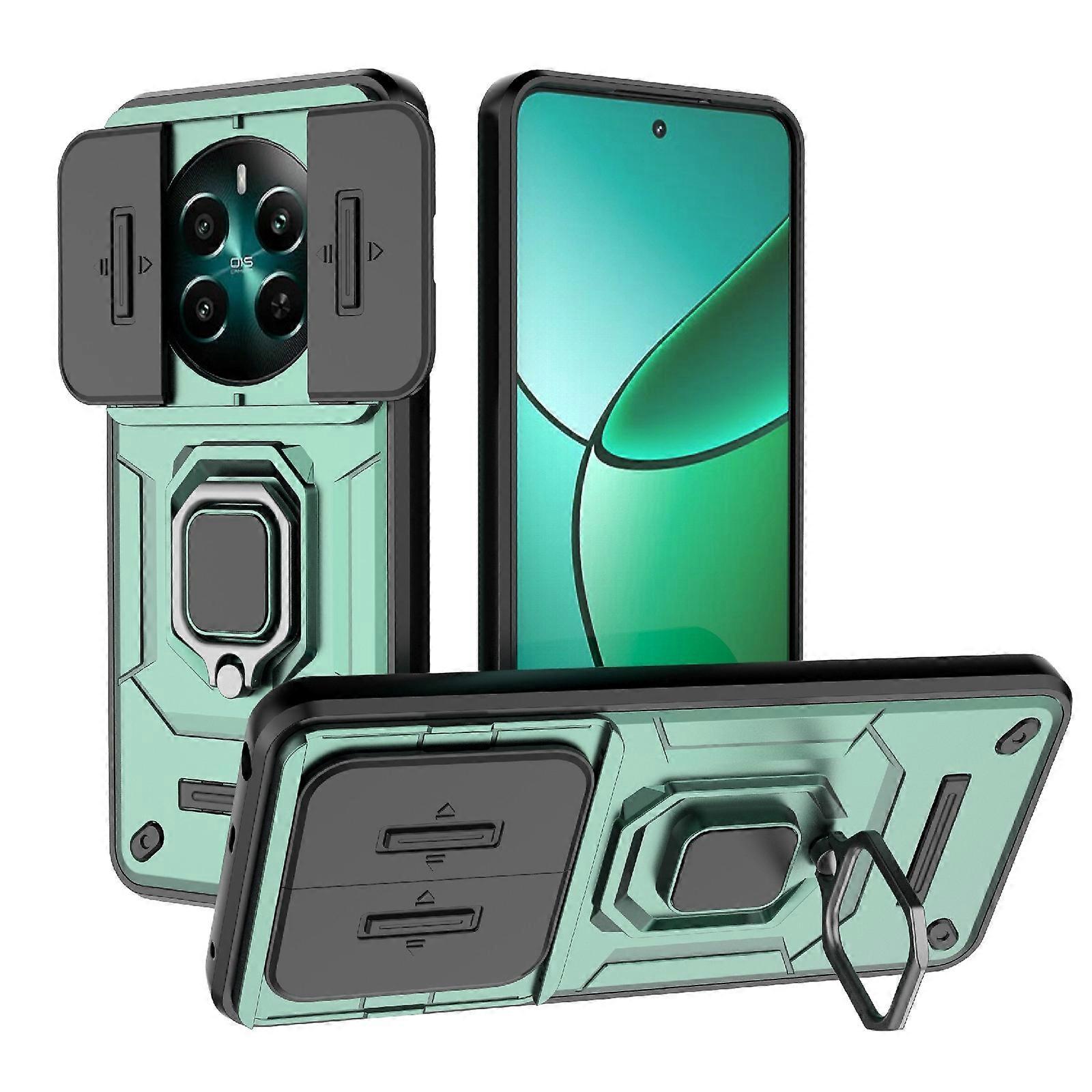 Sliding Camshield TPU + PC Shockproof Phone Case with Holder