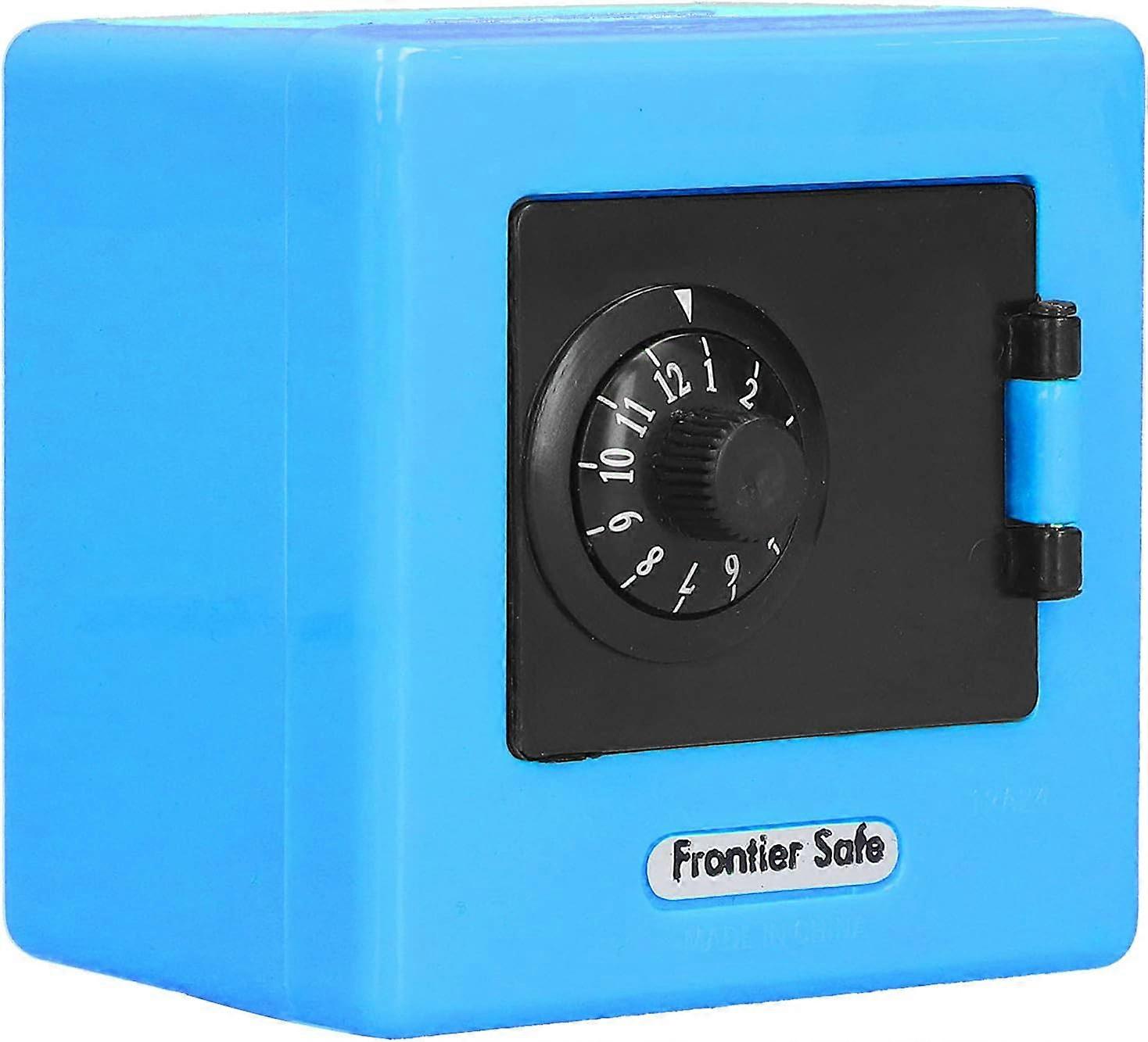 Safe Coin Cash Banks, Coded Lock Stylish Simple Money Storage Case for Kids for Daily Use(Blue)