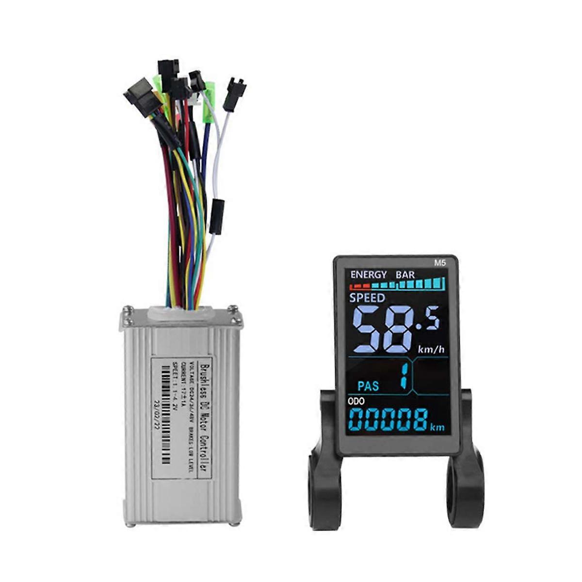 Electric Scooter 36V 48V 17A 3 Model Controller M5 Color LCD Display for 250W 350W Ebike