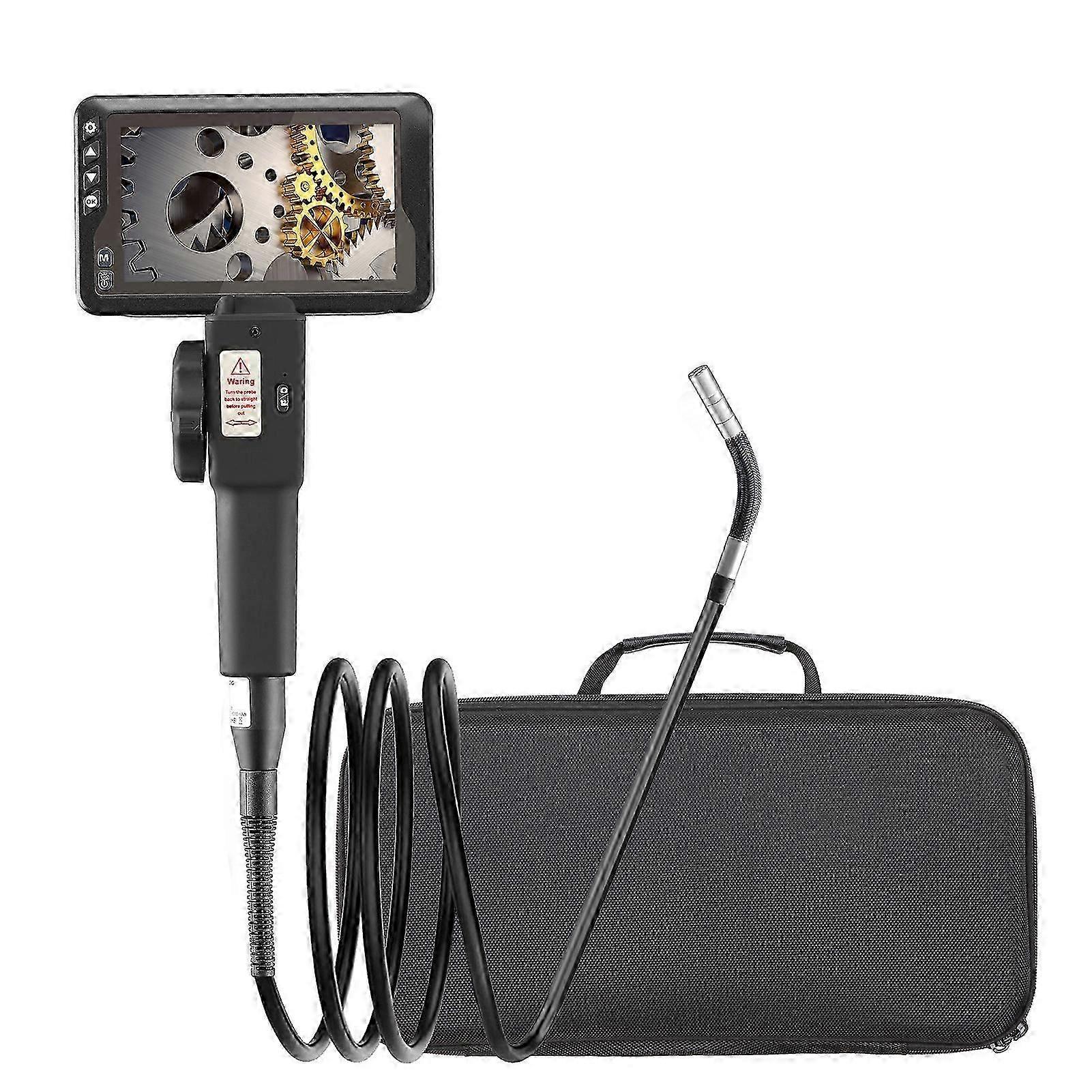 Industrial Endoscope with 1080P 4.5-inch 8.5mm Borescope Inspection Camera P Taking & Video Recording Endoscopes