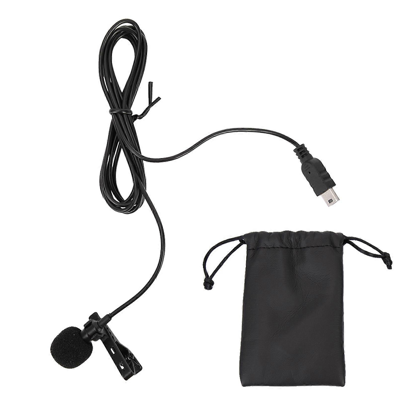 Professional Mini USB Stereo External Microphone with Clip for GoPro Hero 3/3+/4