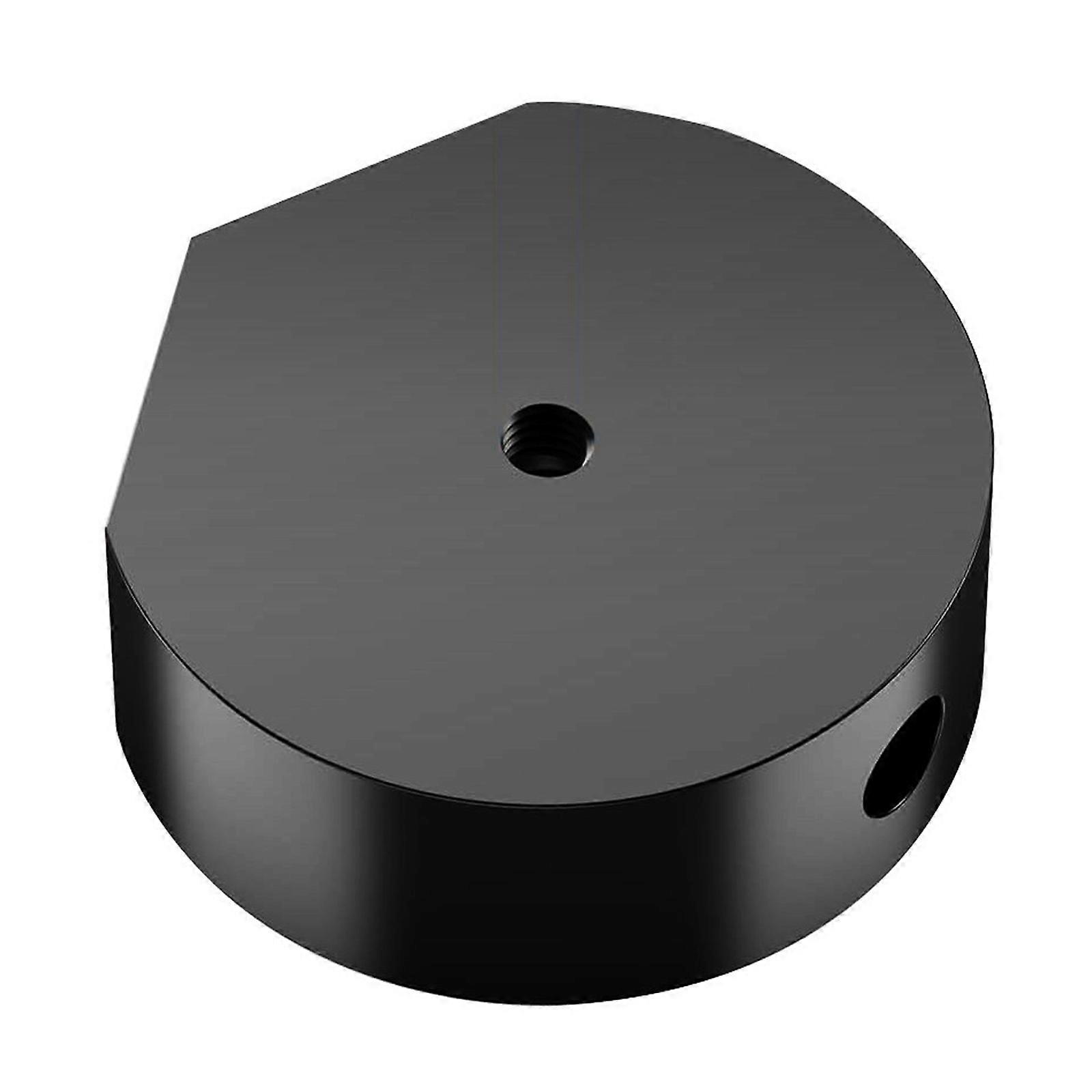 Mini 1/4 Vida Yuvarlak Montaj Adaptörü Alüminyum Ethernet Uydu Braketi Adaptörü Mini Bağlantı için Siyah