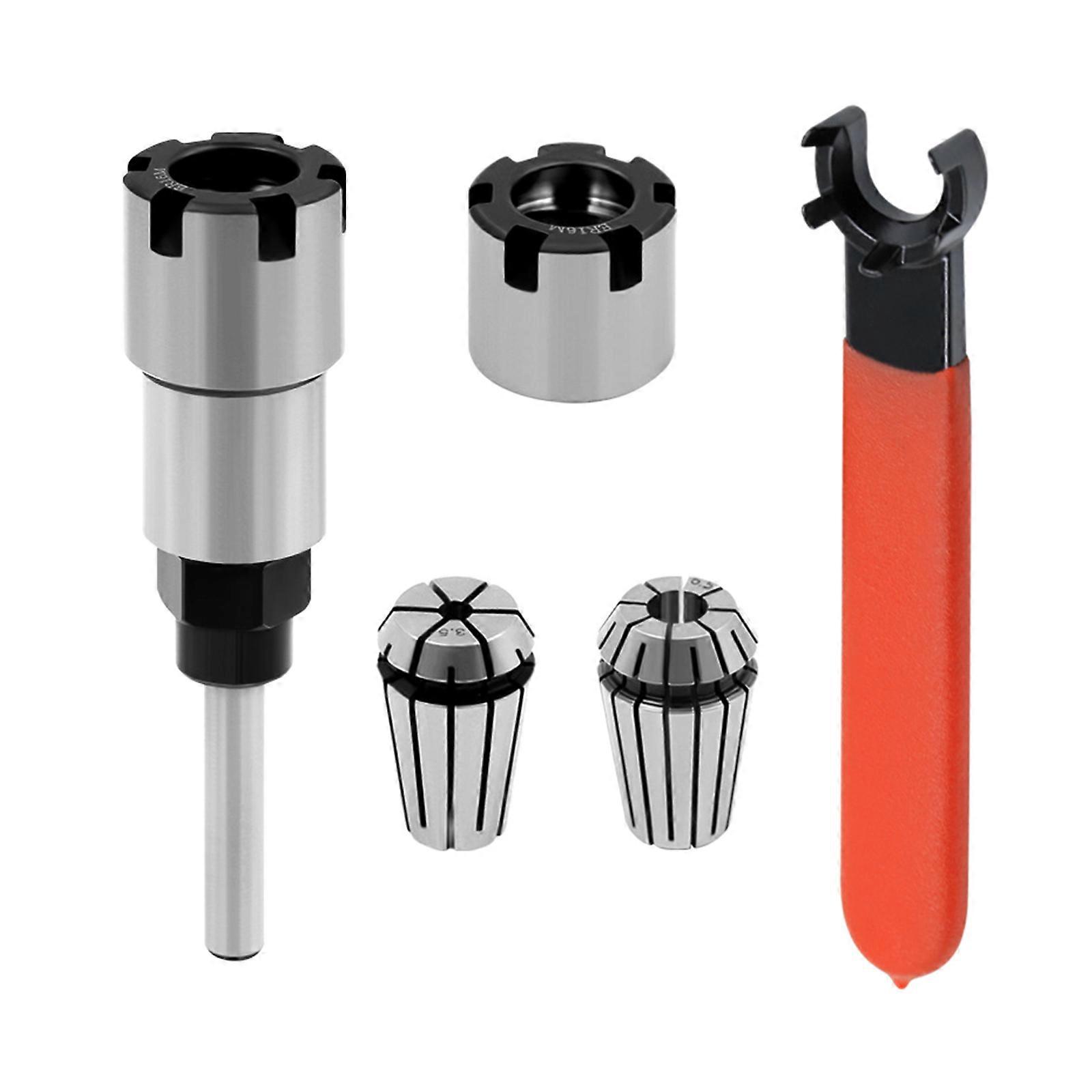 Sturdy and Durable Router Chuck Holder 1/4" Shank Extension Rod with 6.5mm & 12.7mm Chuck Sizes
