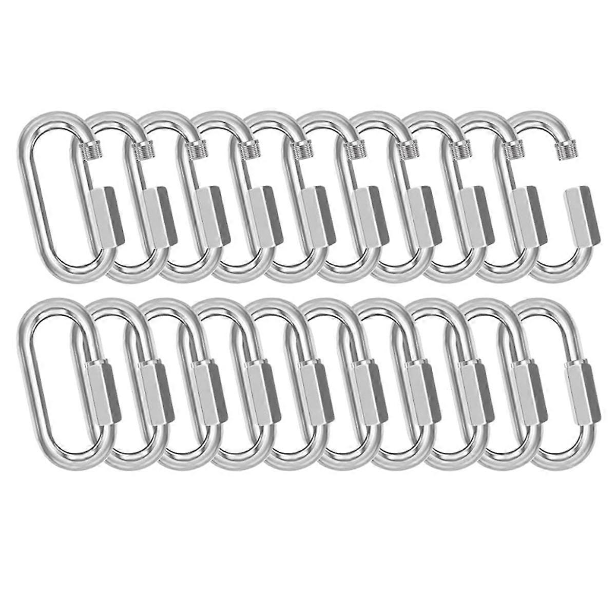Quick Links Chain Connectors,Galvanized Chain Locking Carabiners Hook