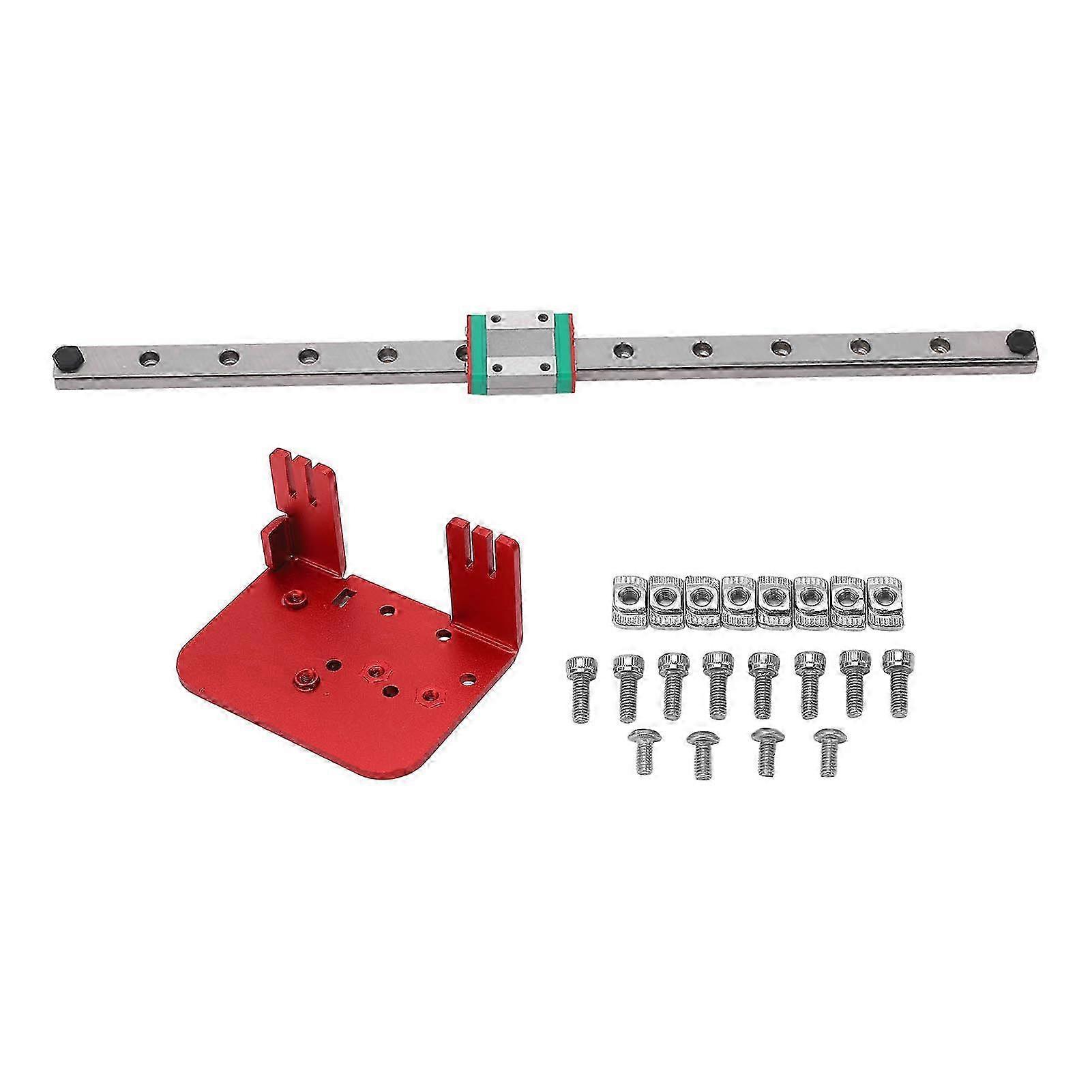 X Axes Rail Upgrade Kit Metal Linear Motion Rail Guide with Slide Block 3D Printer Accessories
