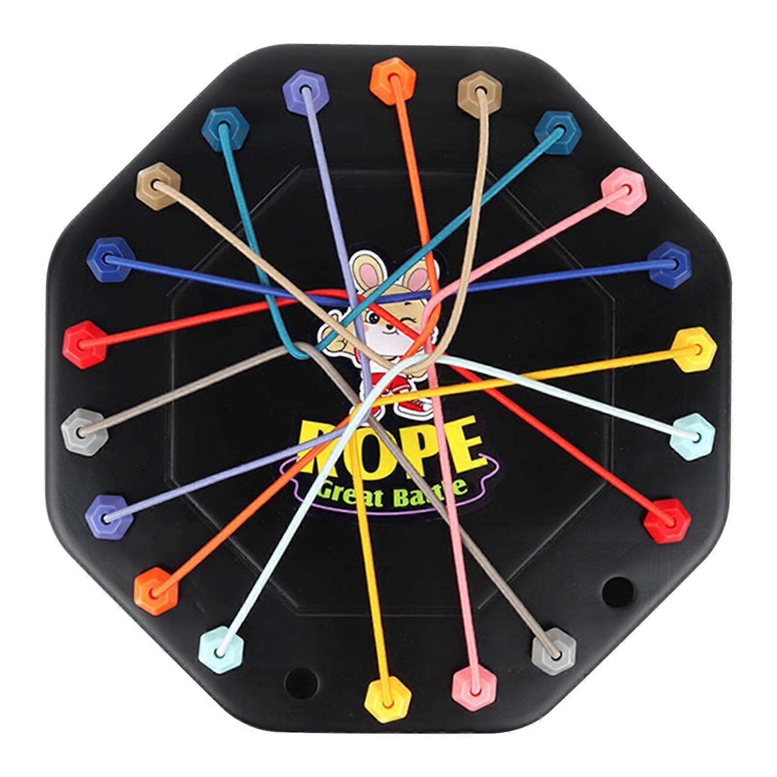 Brainy Knots Rope Untangling Game Strategy Board Game Rope Untangling Challenges Colorful Twisted Tangler Rope Sorting Puzzle Game For Boys And Girls