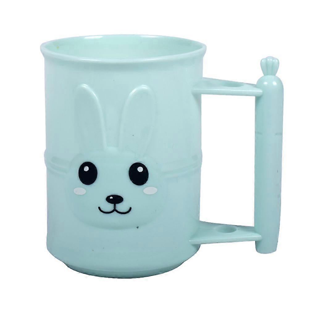 Bunny Creative Toothbrush Toothpaste Holder Cup Bathroom Wash Gargle Cups Blue