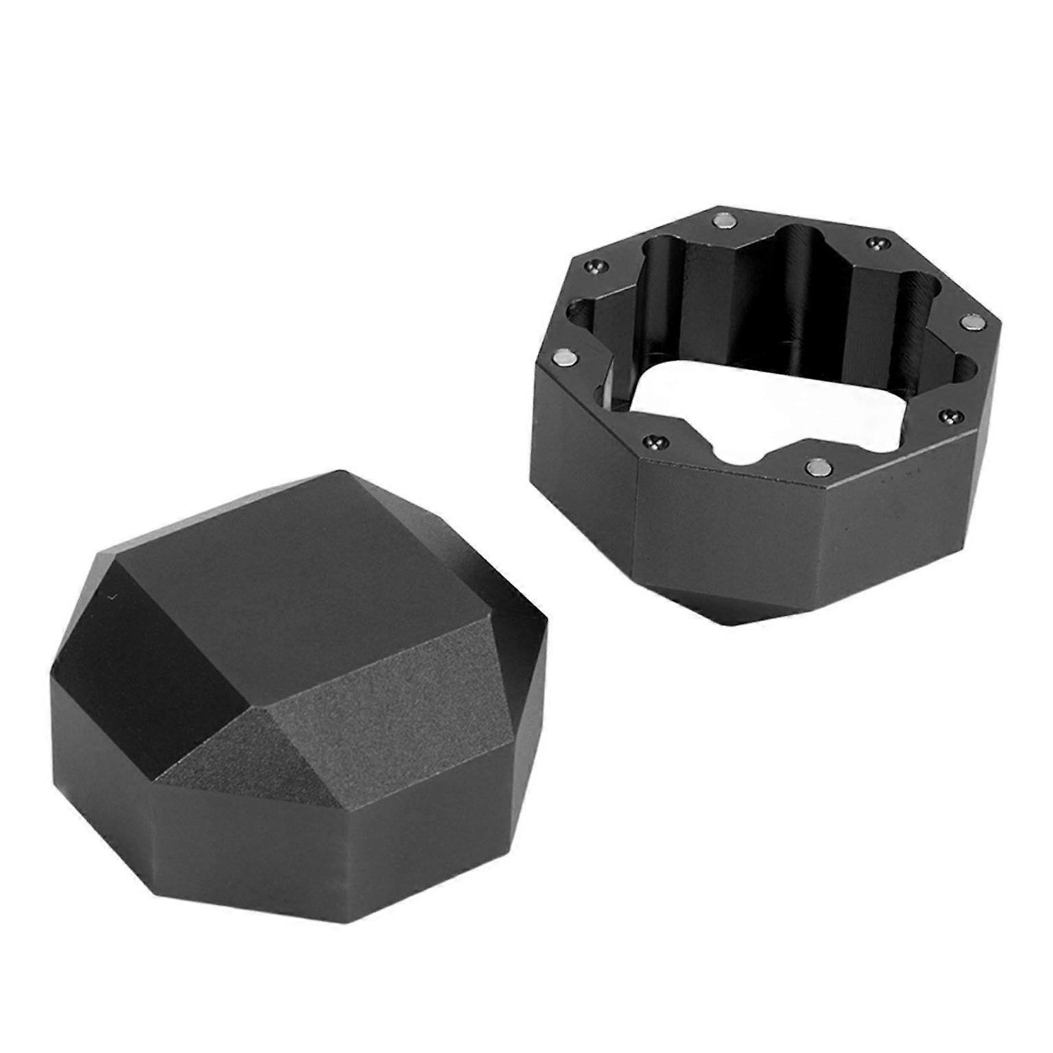Octagonal Aluminum Chalk Holder - 2-Layer Billiard Chalk Storage Box