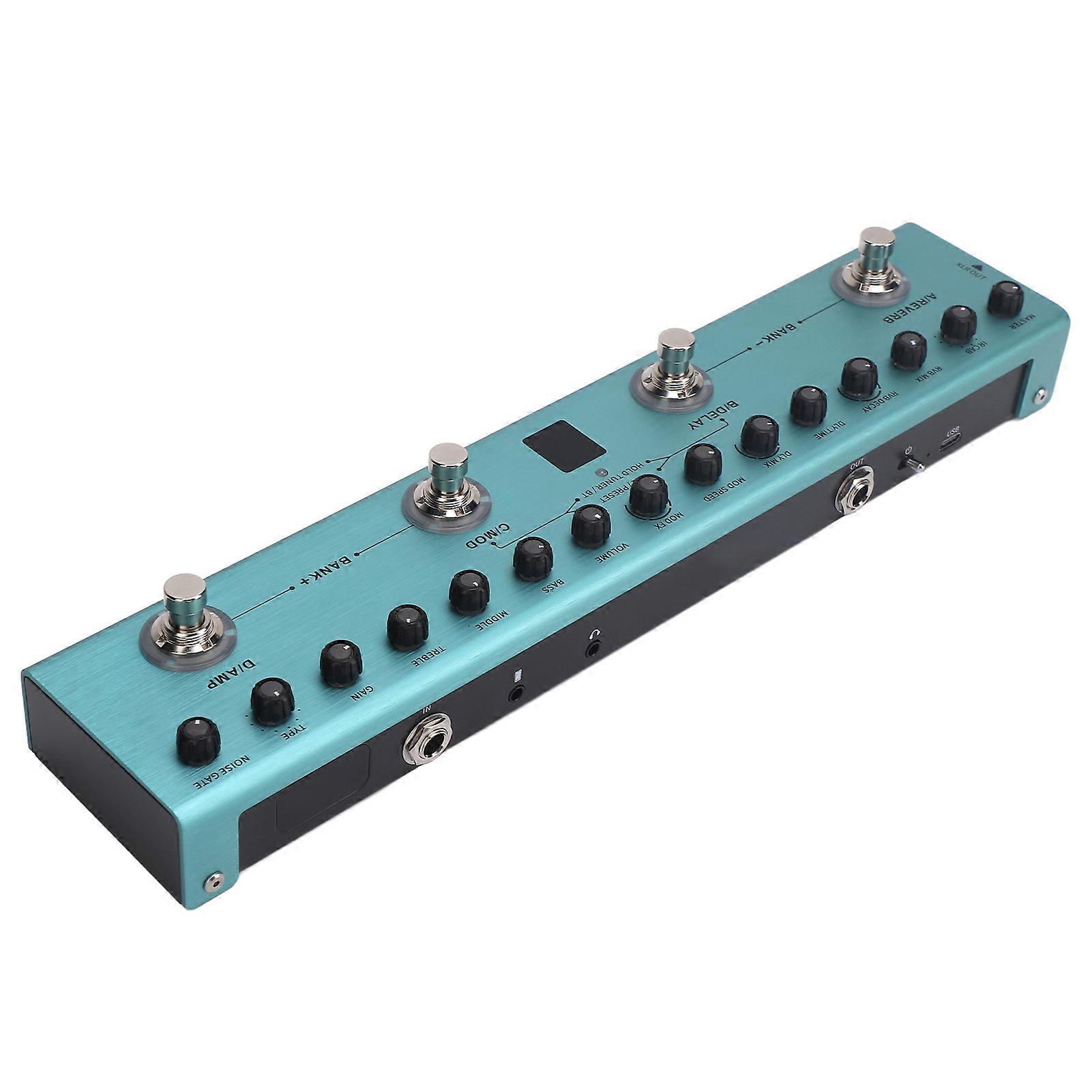 36 editierbare Presets Digitaler E-Gitarren-Effektor Multi-Effekt-Pedalprozessor mit Reverb, Delay, MOD, AMP