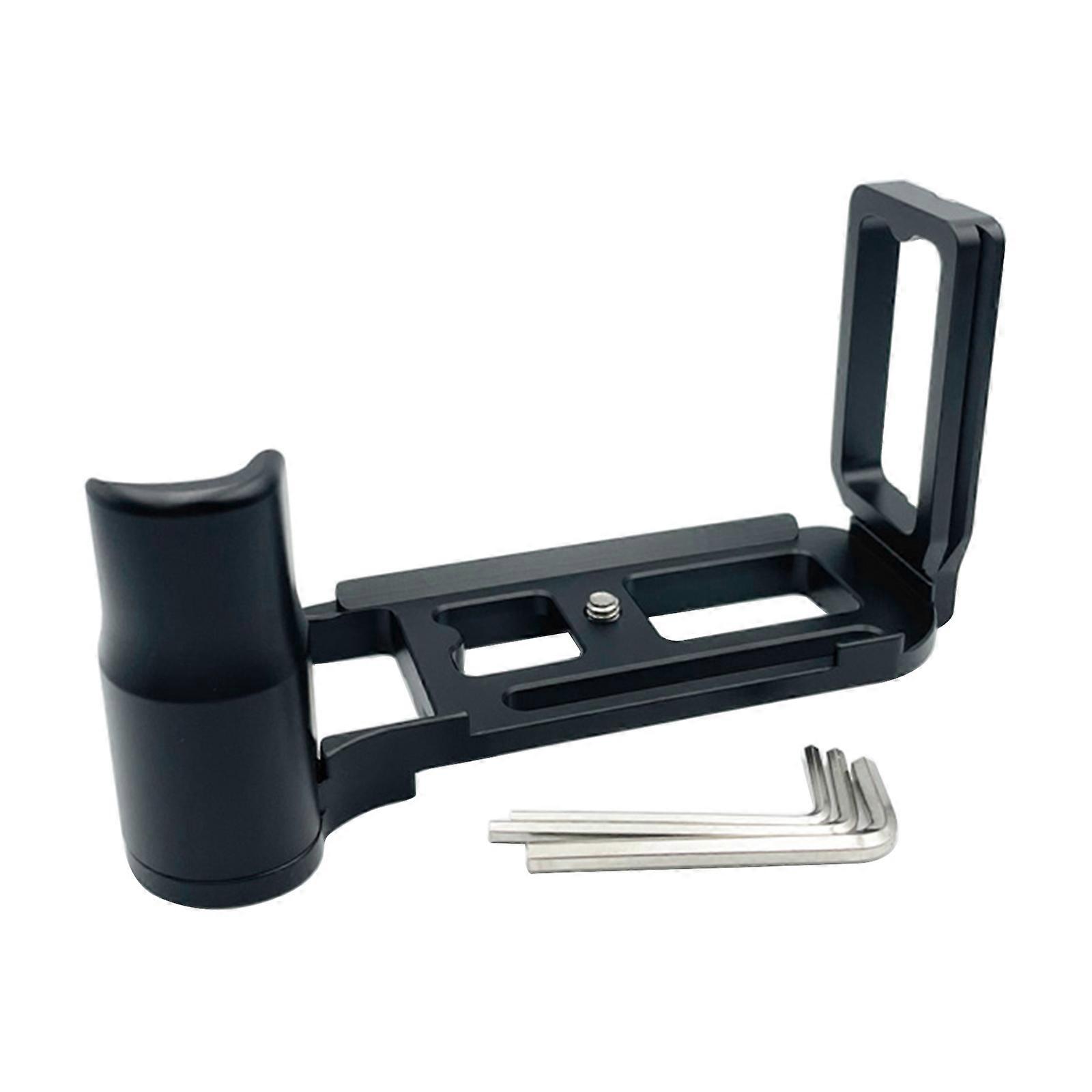 Quick Release Plate L Bracket L-shape Vertical Hand Grip with 1/4 Inch Tripod Screw Arca-swiss for  DF DSLR Camera  Black
