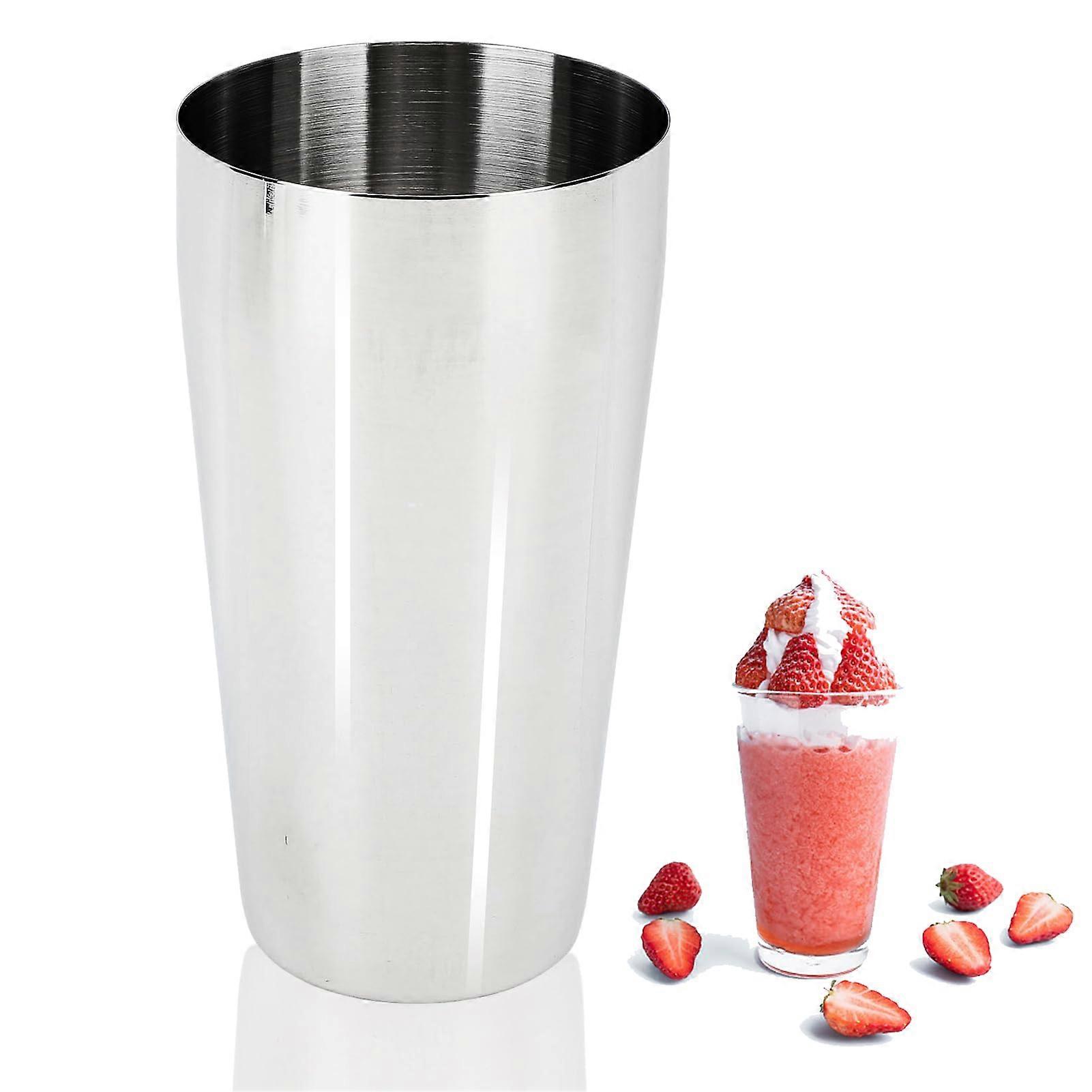 Stainless steel bar rolling boston reer milkshake mixing container malt container ice cream