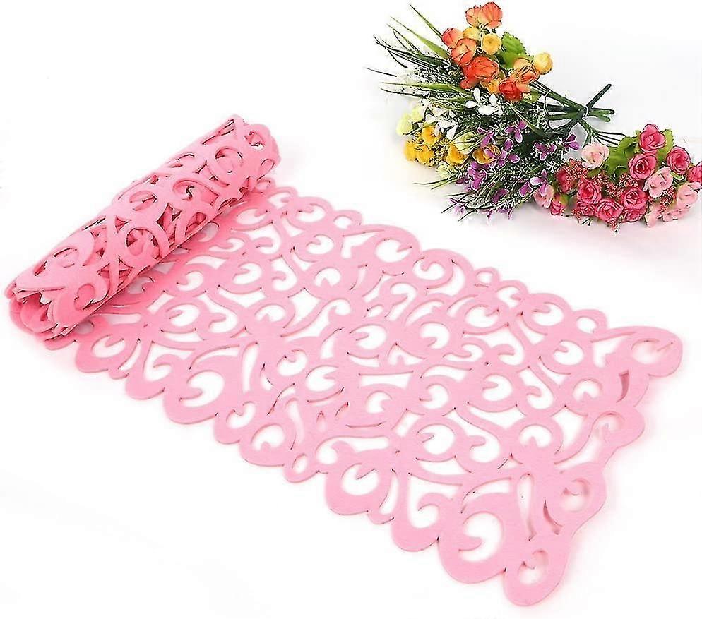 Washable table runner 100 x 30 cm pink hwy