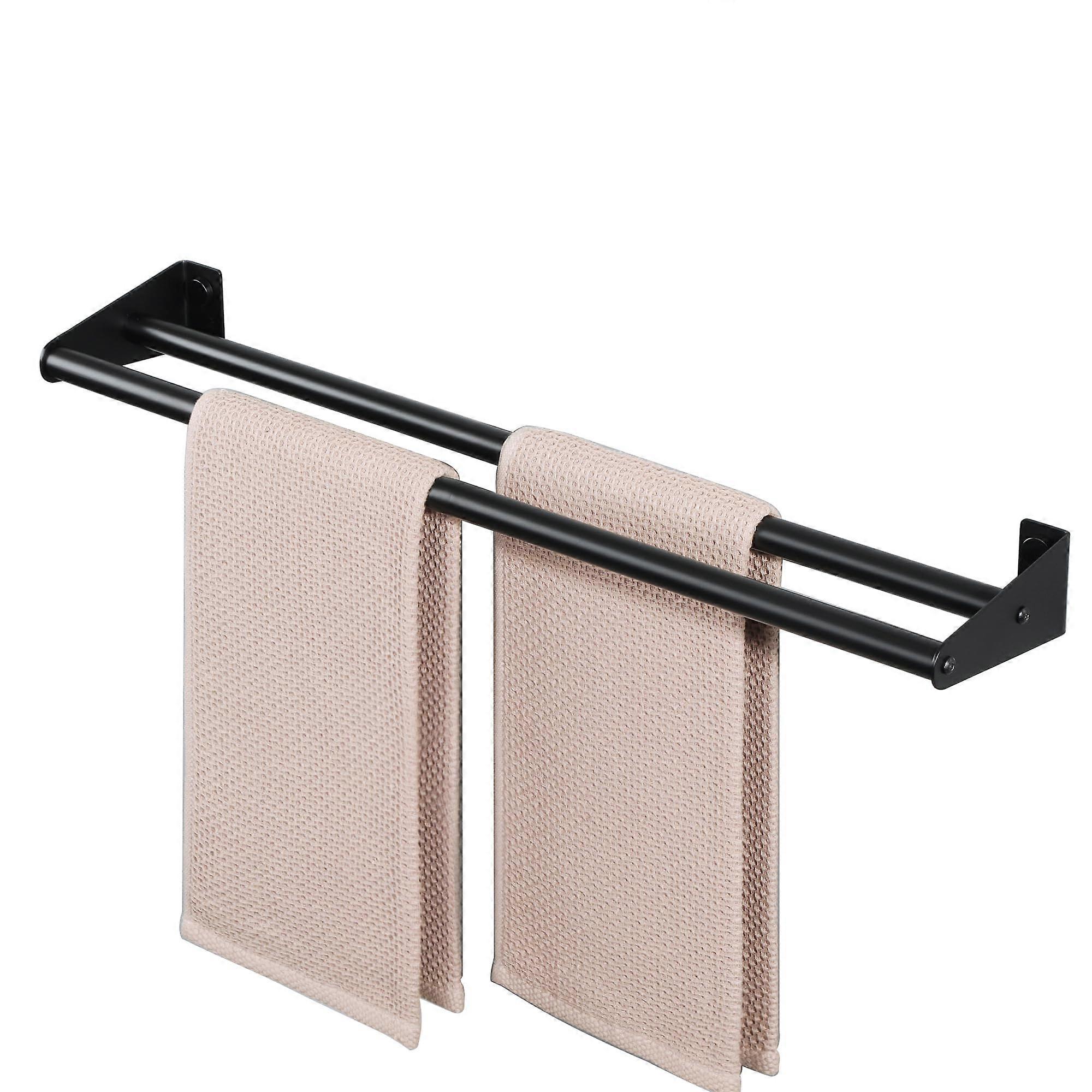 Matte Black Towel Bar for Bathroom Wall Mounted 24 Inch