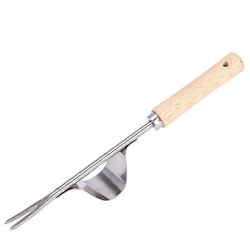 Manual weeder - anti-bending lever base, easy weeding, deep digging - solid chrome-plated steel - Compact Garden Weeding Tool