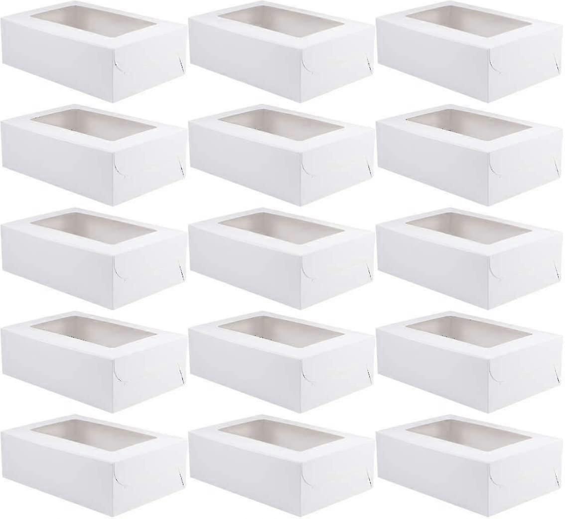 20 Piece Kraft Cupcake Box With Insert Display Bread Box Pastry Container 6 Cavities (q)