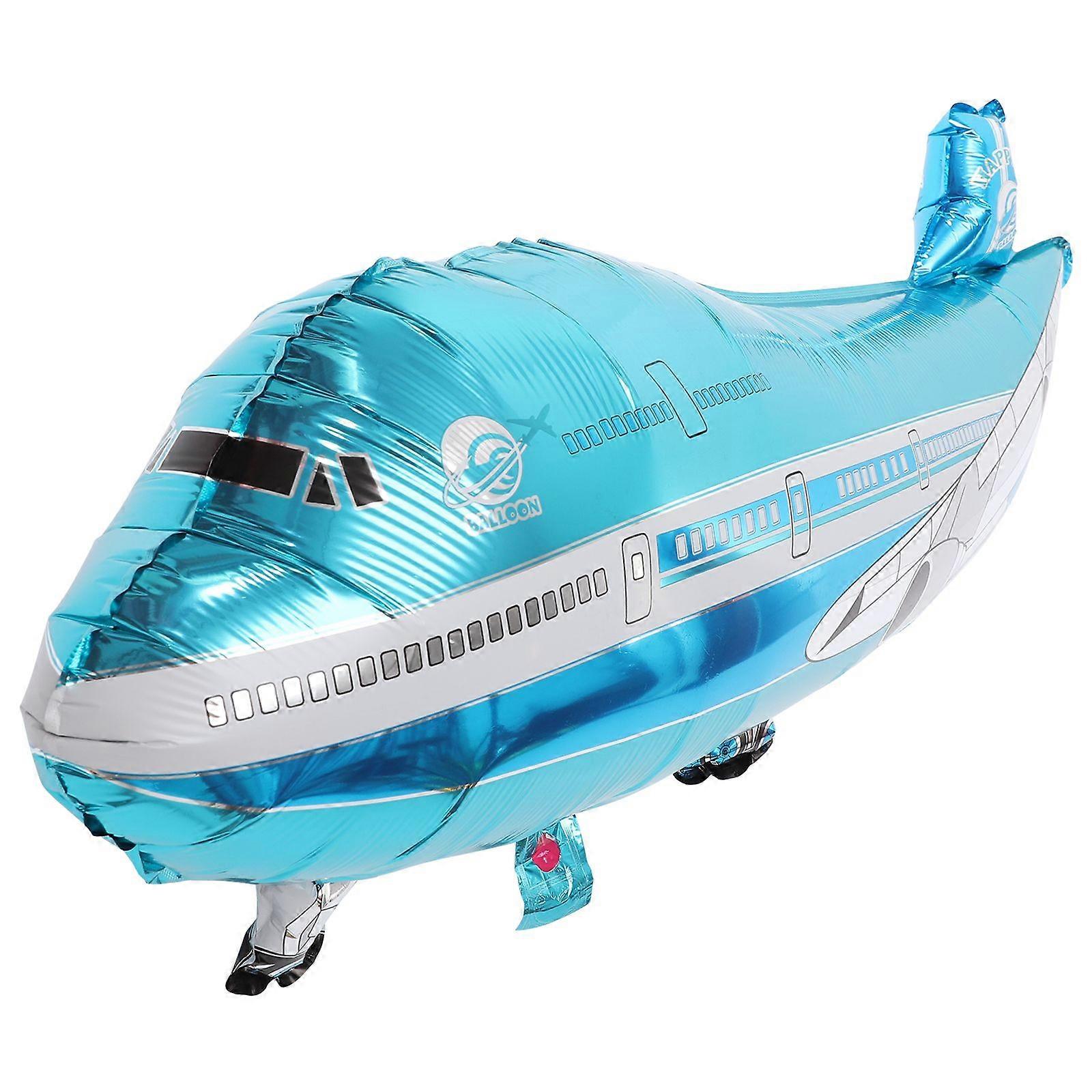 Avion Ballons Cartoon Flying Party Anniversaire Feuille Ballon Decor Avion Enfants Jouet (Bleu)