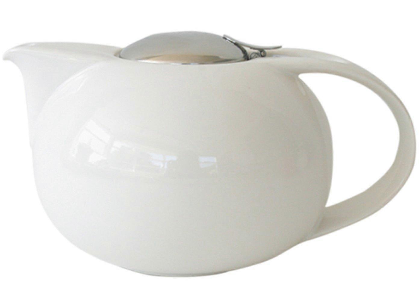 Zerojapan Saturn L 1350cc White Tea Pot BBN-17L WH Japan Import Ceramic Design for Tea Brewing