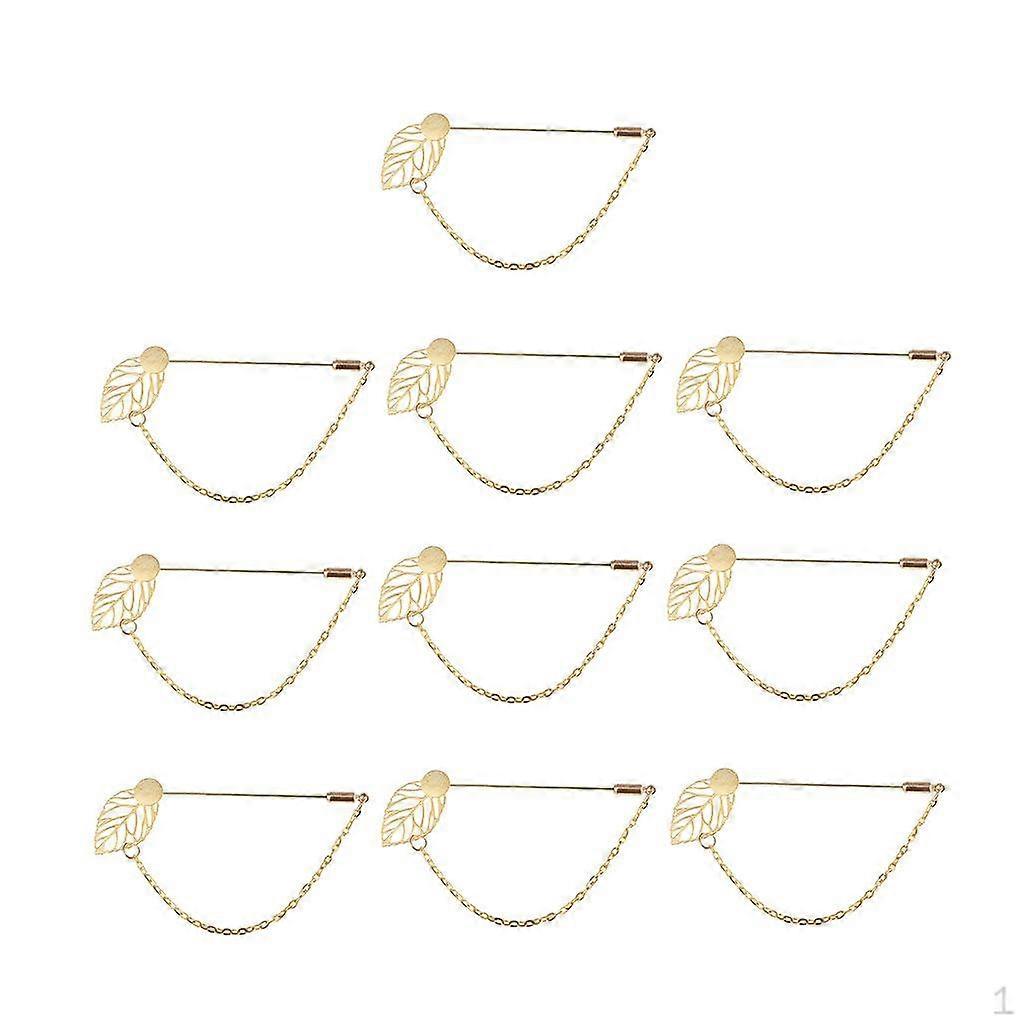 10pcs Sold Glue on Flower Brooch Pin DIY