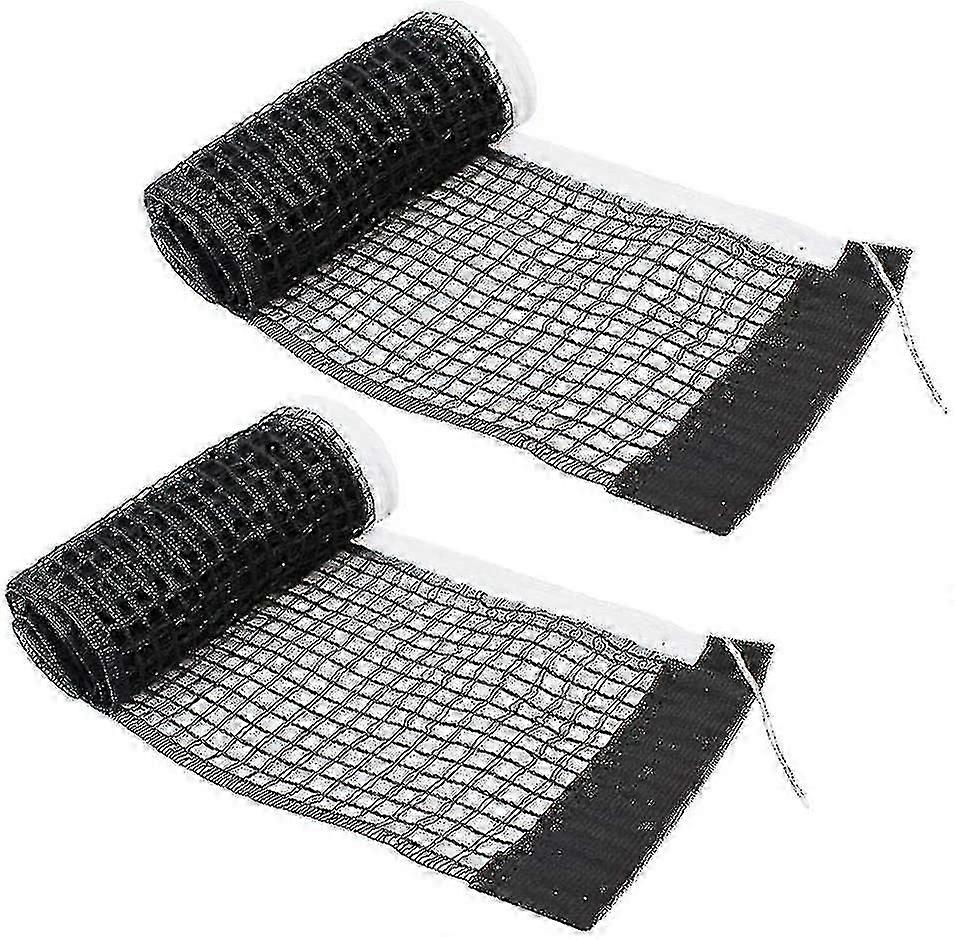 Eğitim ve yarışma yarışması için 2 adet masa tenisi aksesuarları masa tenisi ağları