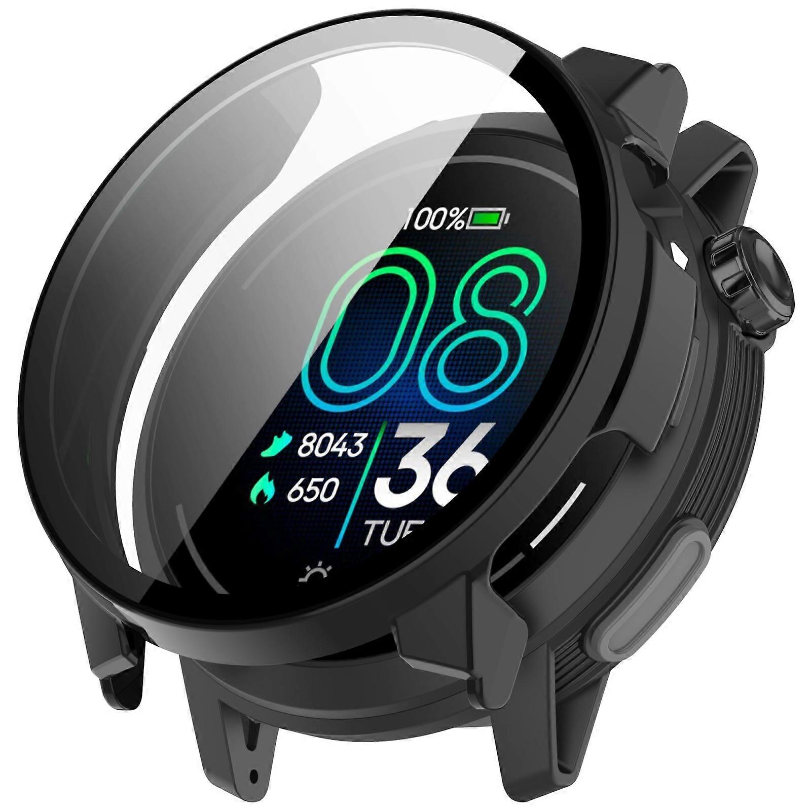 Tempered Film Integrated PC Watch Protective Case For COROS Pace Pro