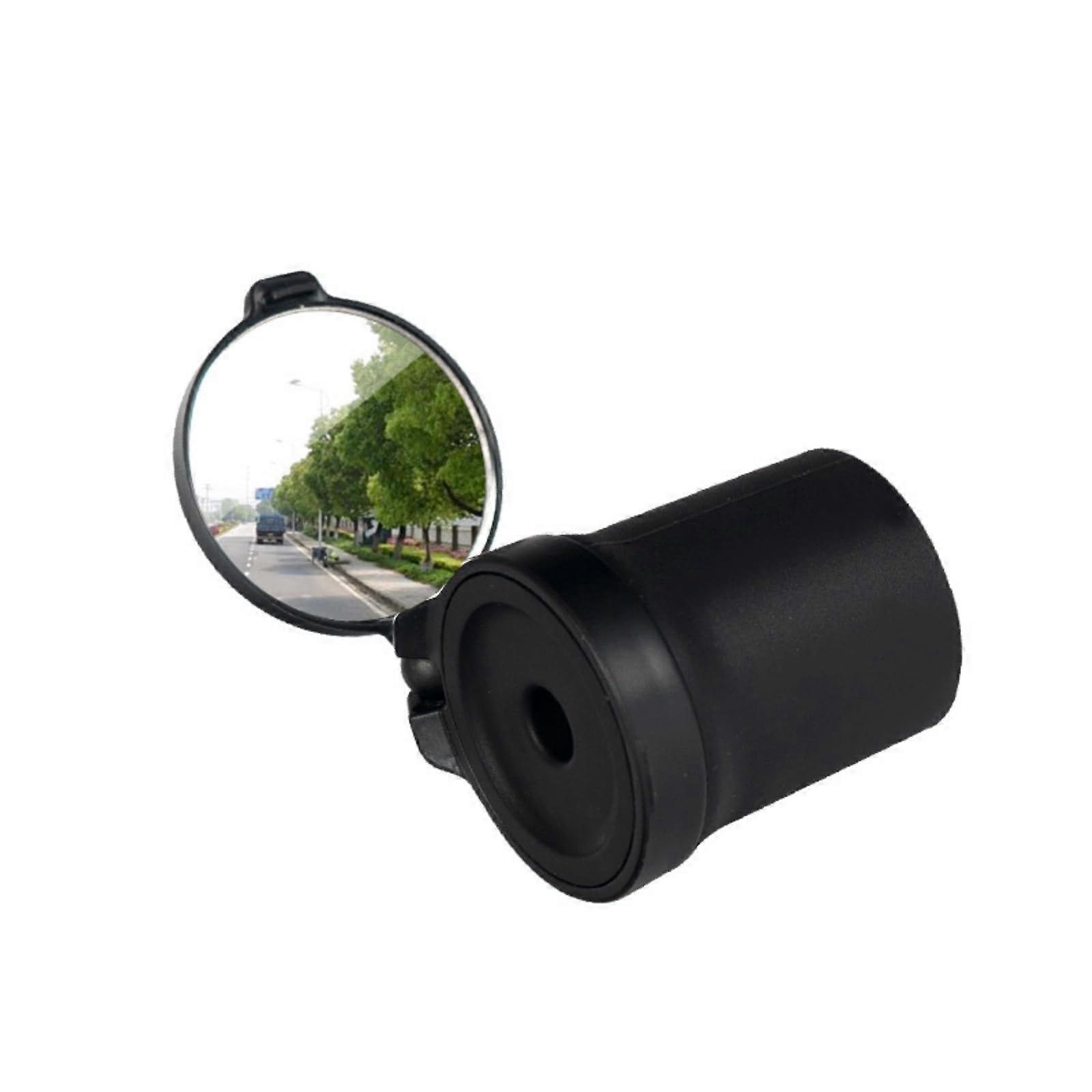 Bicycle Bar End Rearview Mirror 360 Degree Adjustable Lightweight Wide Angle for 32-36mm Handlebars Scratch Resistant