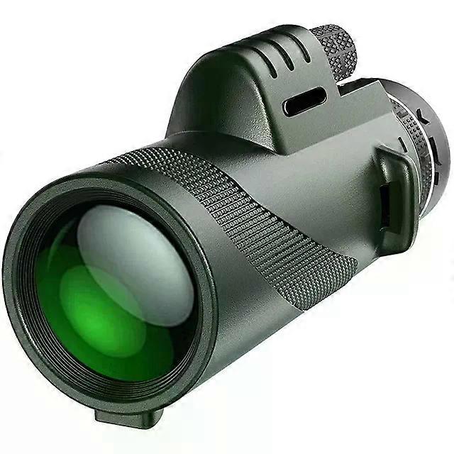 80X100 HD Monoküler Teleskop BAK4 Uzun Menzilli Zoom Prizma Teleskop ile / Tripod Telefon Klipsi olmadan Açık Avcılık Kamp