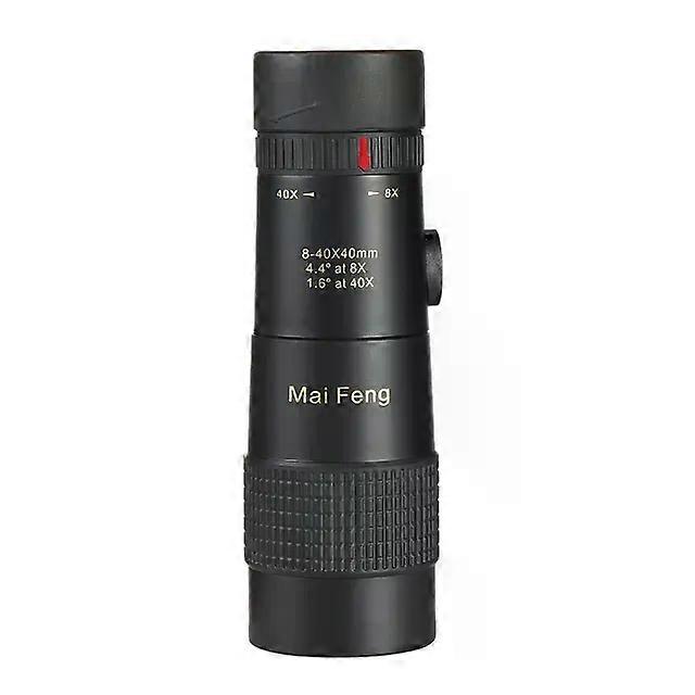 8-40x40 Monocular Telescope Compact Retractable Zoom Waterproof Bak4 Professional HD ED Glass With Tripod Phone Clip