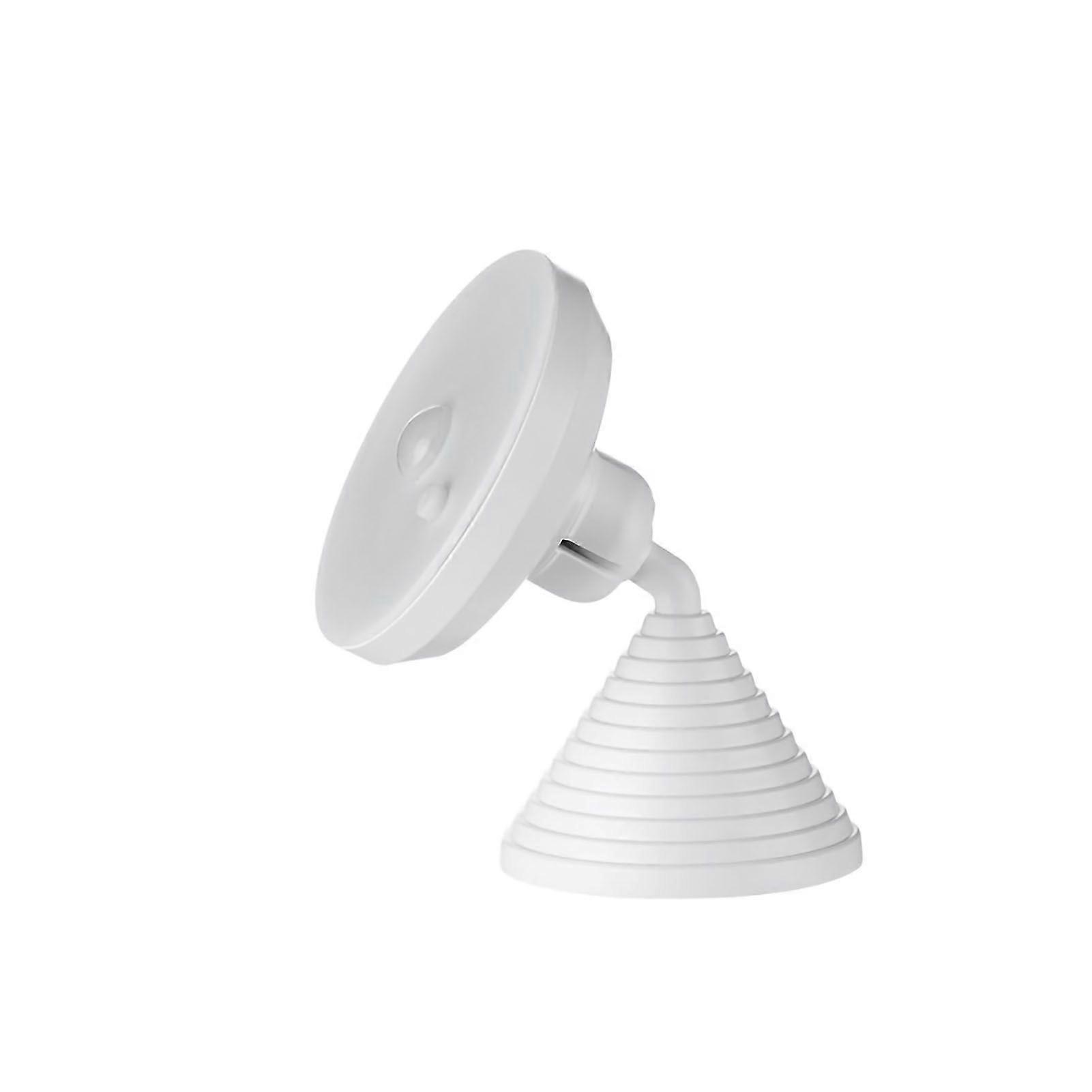 Motion Sensor Light Night Lamp LED USB Charging Adjustable Angle for Bedroom Stair White Light