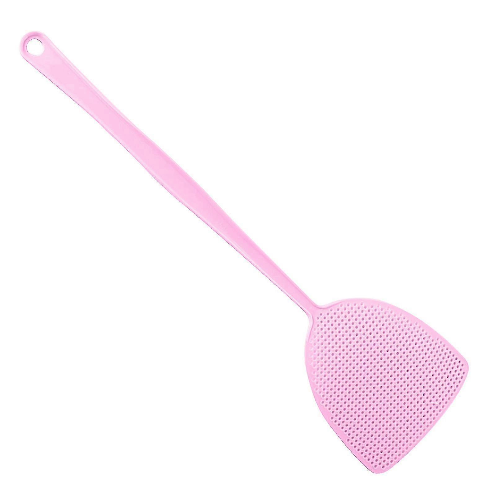 Plastic Fly Swatter With Extended Handle Net Surface Household Fly