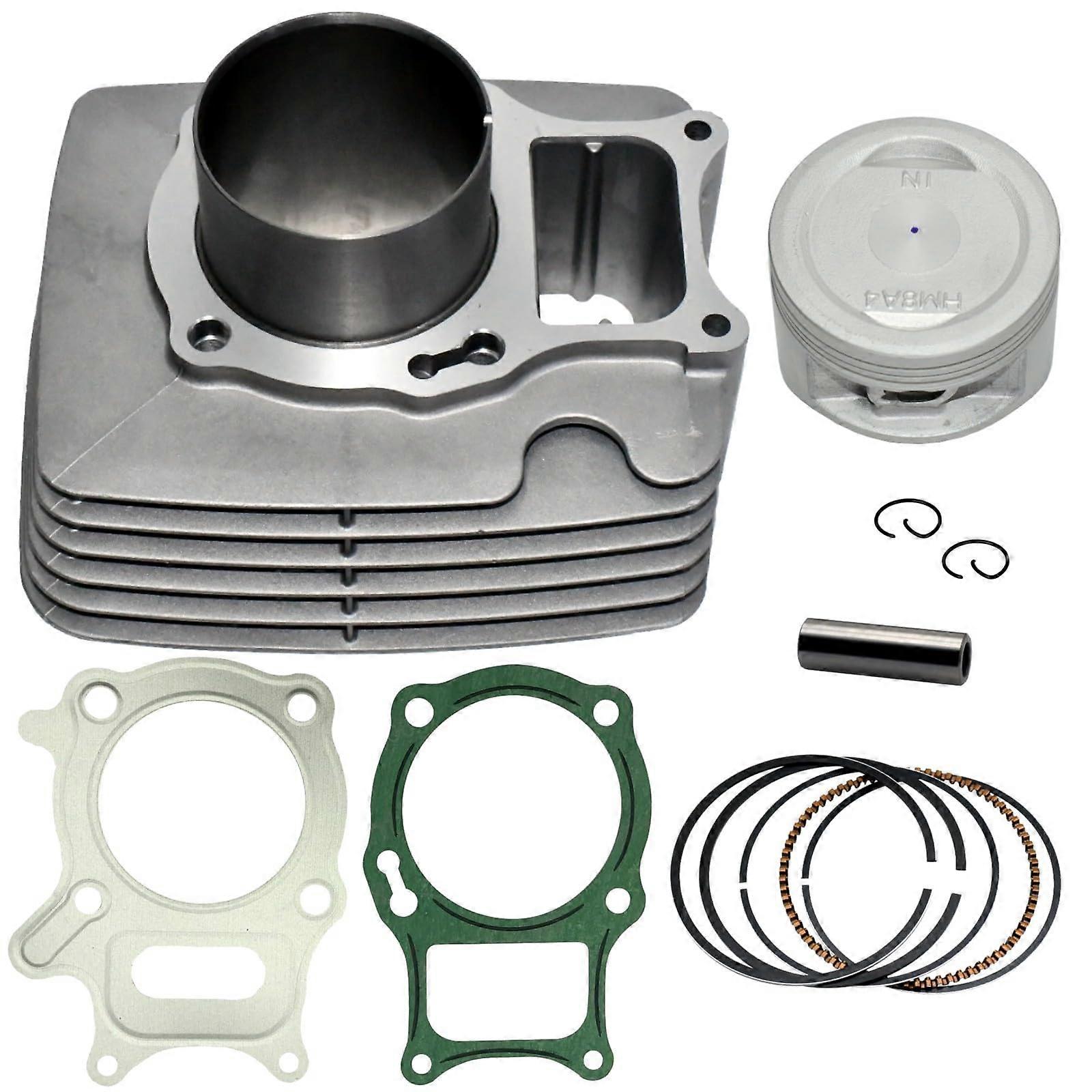 Premium Cylinder Piston Ring Gasket Top End Kit Rebuild Compatible with Honda Recon 250 2002